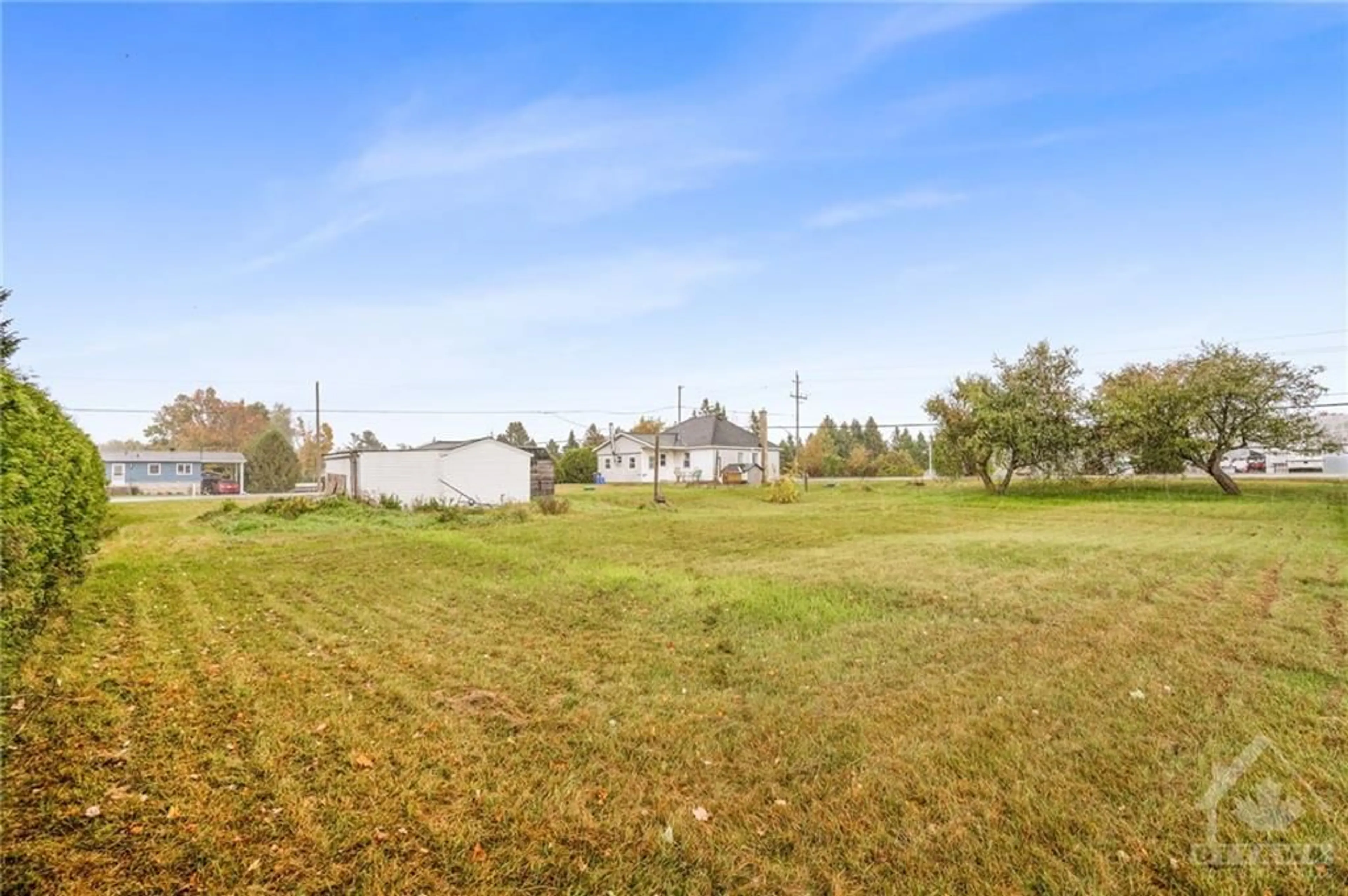 A pic from exterior of the house or condo, the fenced backyard for 791 ROUTE 11 St, Curran Ontario K0B 1C0