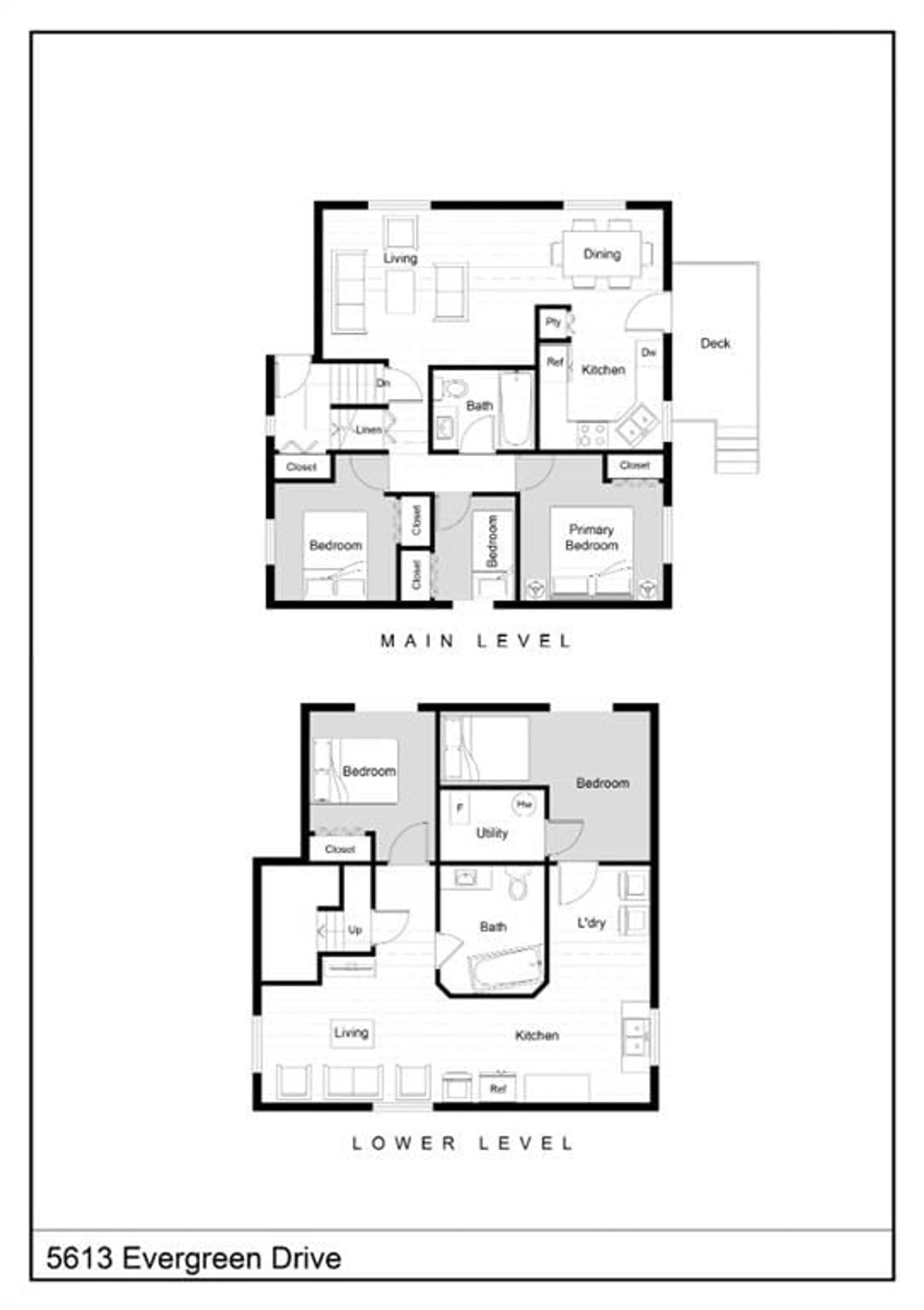 Floor plan for 5613 Evergreen Drvie, High Prairie Alberta T0G 1E0