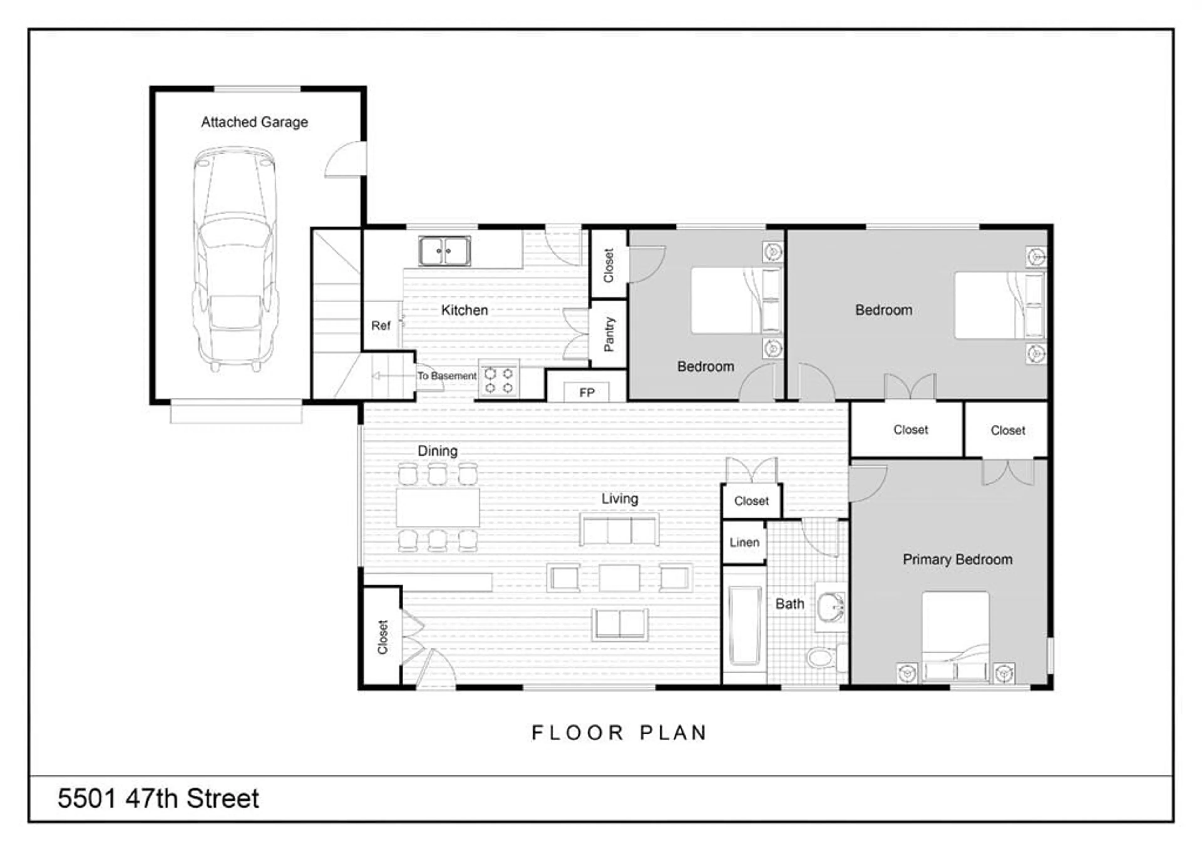 Floor plan for 5501 47th Street, High Prairie Alberta T0G 1E0