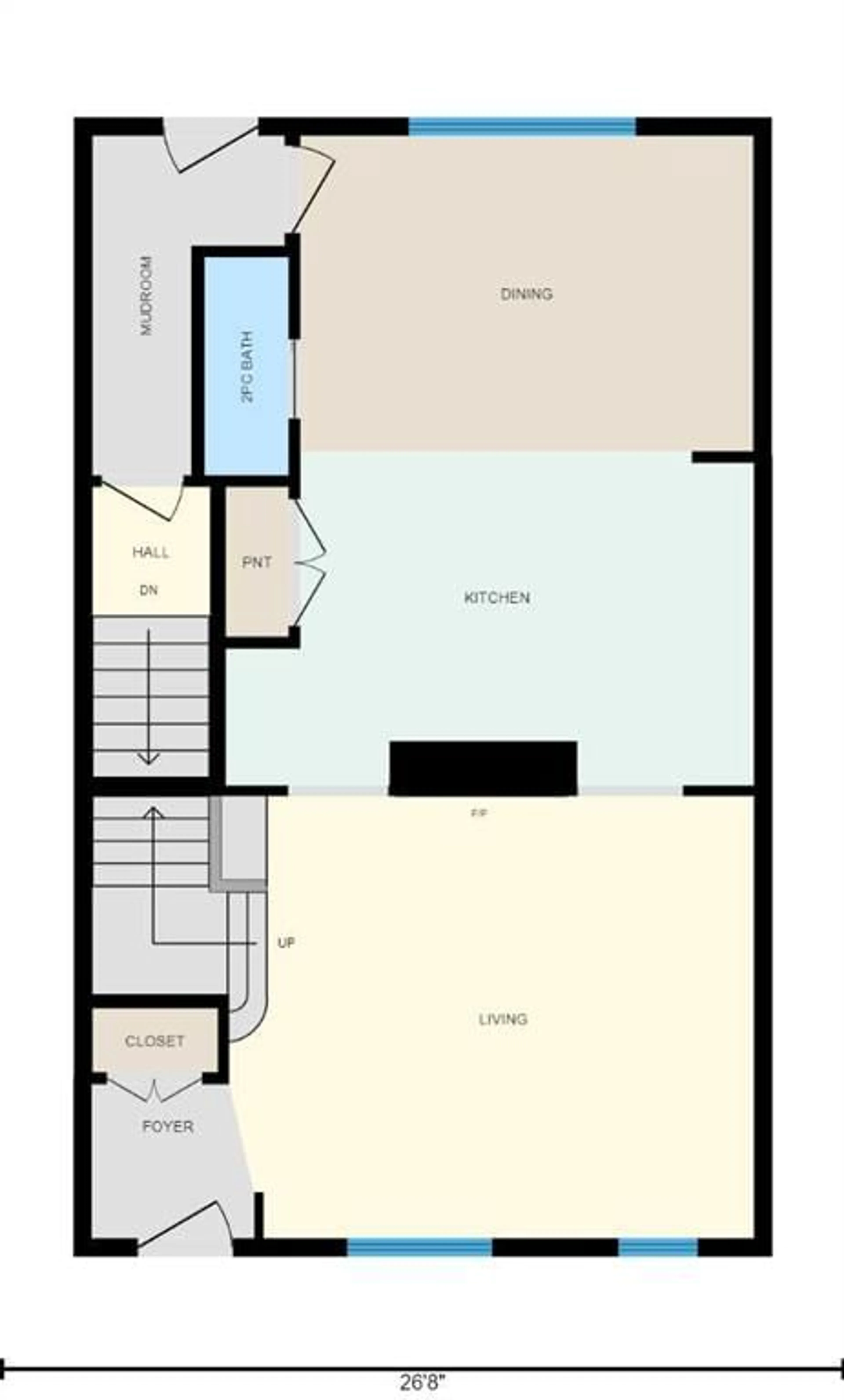 Floor plan for 300 Sparrow Hawk Dr #6, Fort McMurray Alberta T9K0Y6