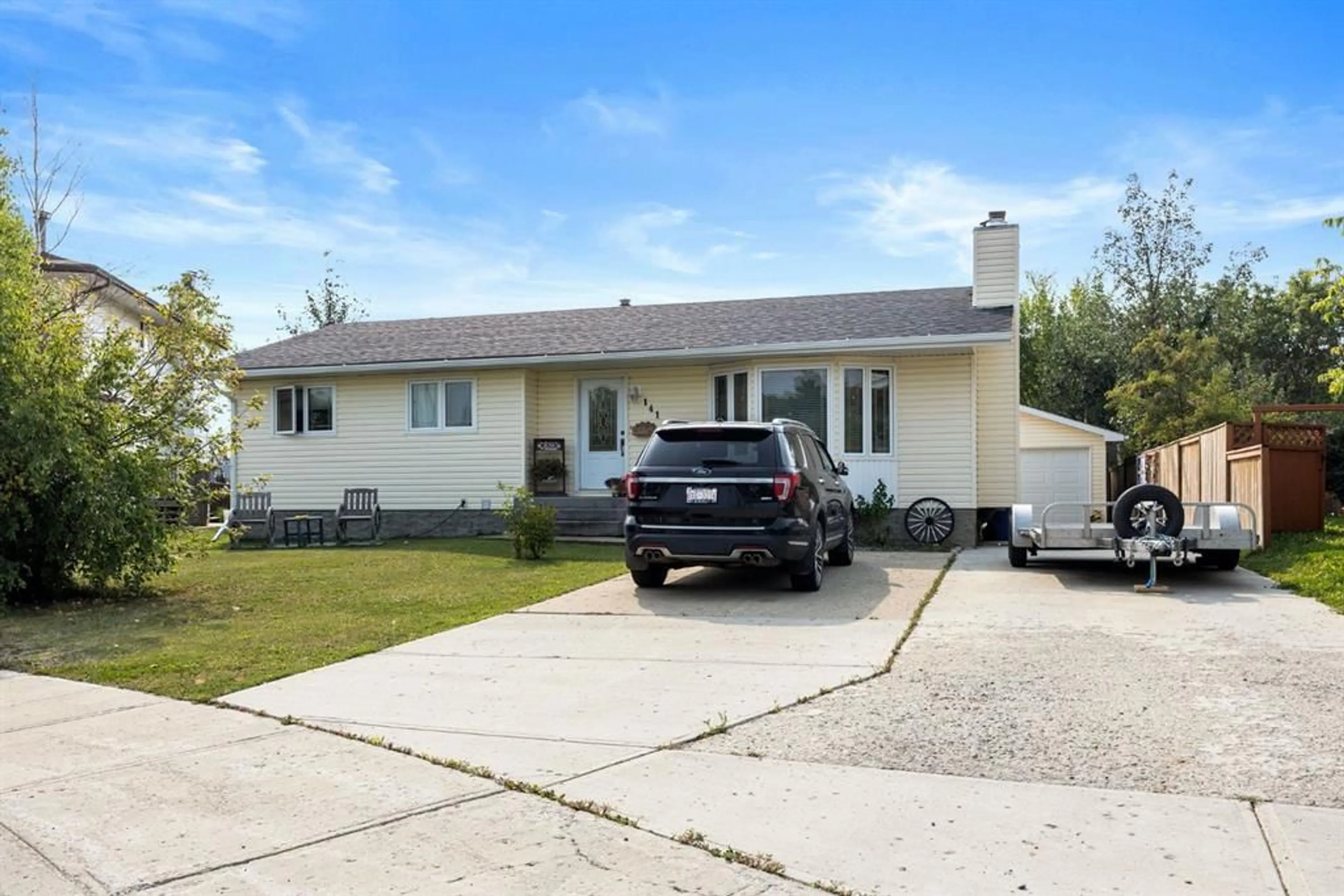 Frontside or backside of a home for 141 Caldwell Cres, Fort McMurray Alberta T9K 1G4