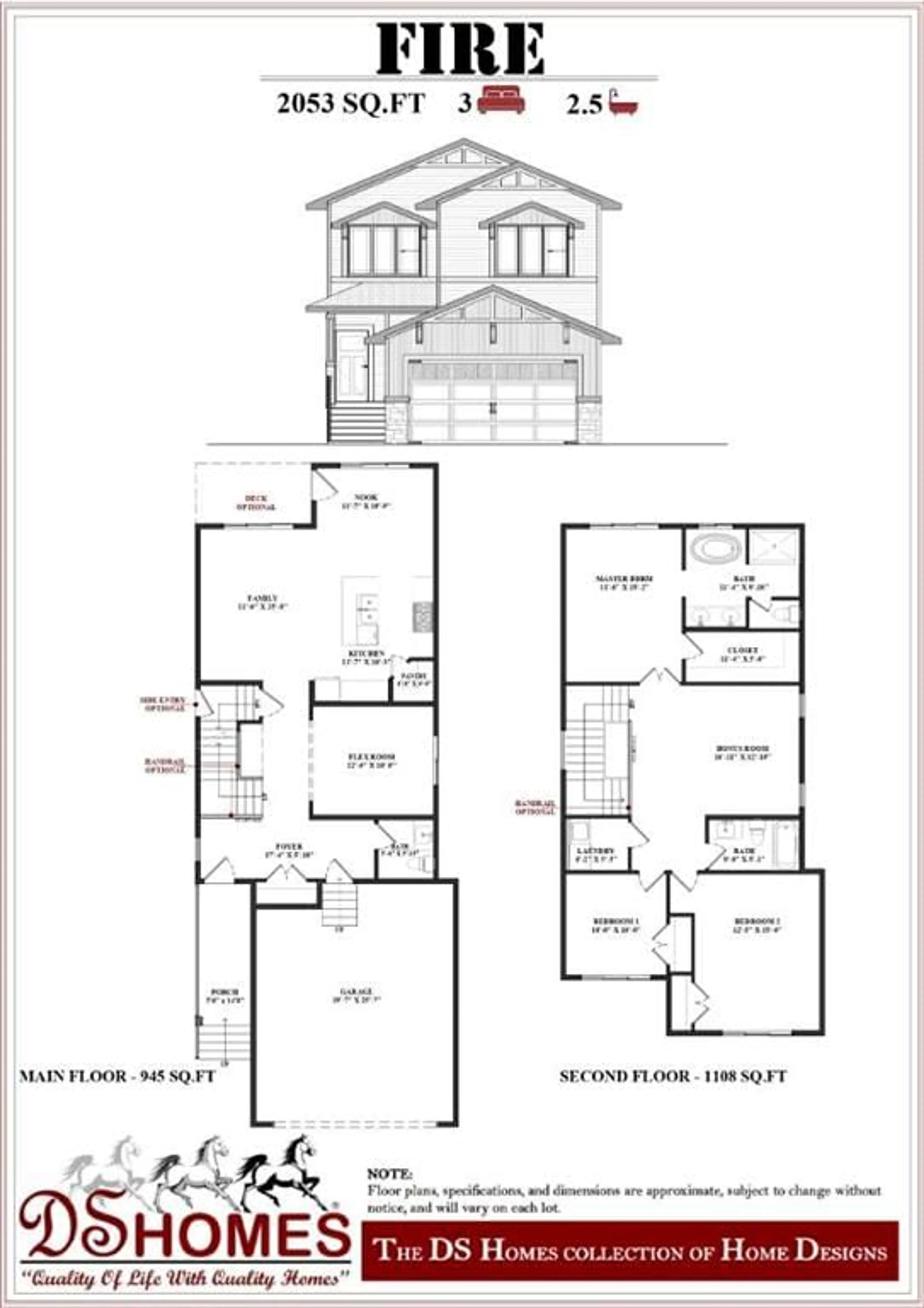 Floor plan for 502 Clydesdale Way, Cochrane Alberta T4C 3B5