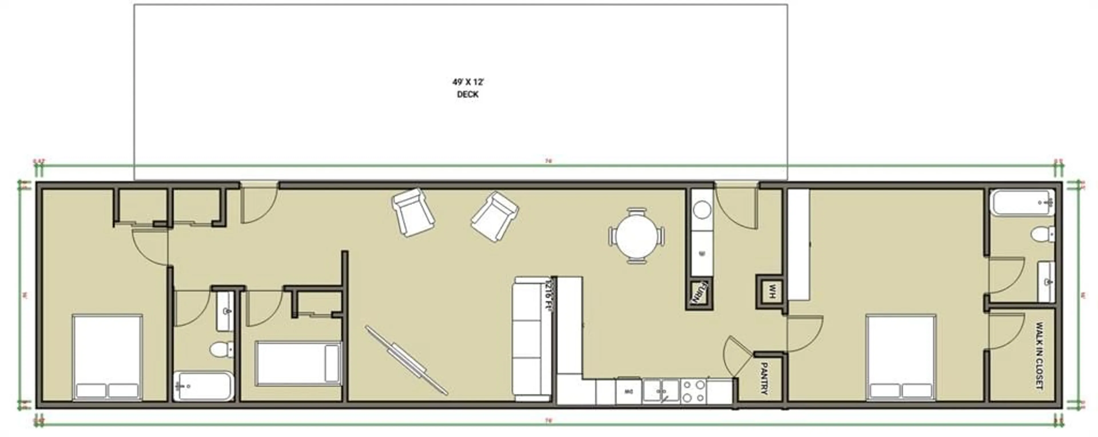 Floor plan for 207 4A St, Fox Creek Alberta T0H 1P0