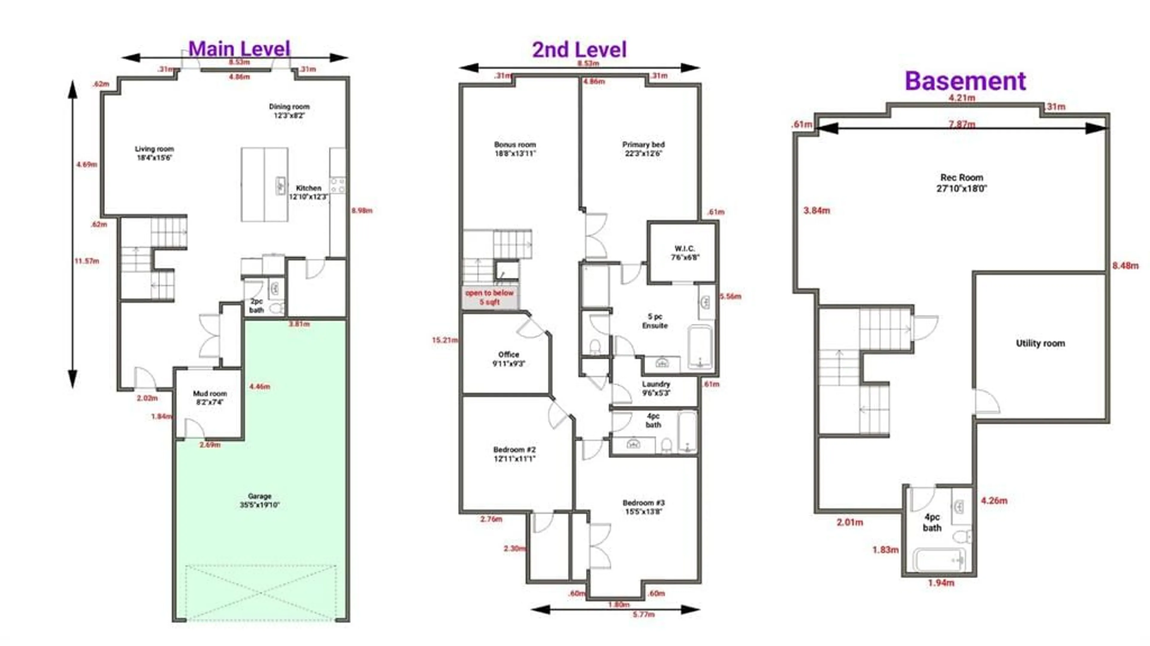 Floor plan for 1245 Coopers Dr, Airdrie Alberta T4B 3T6