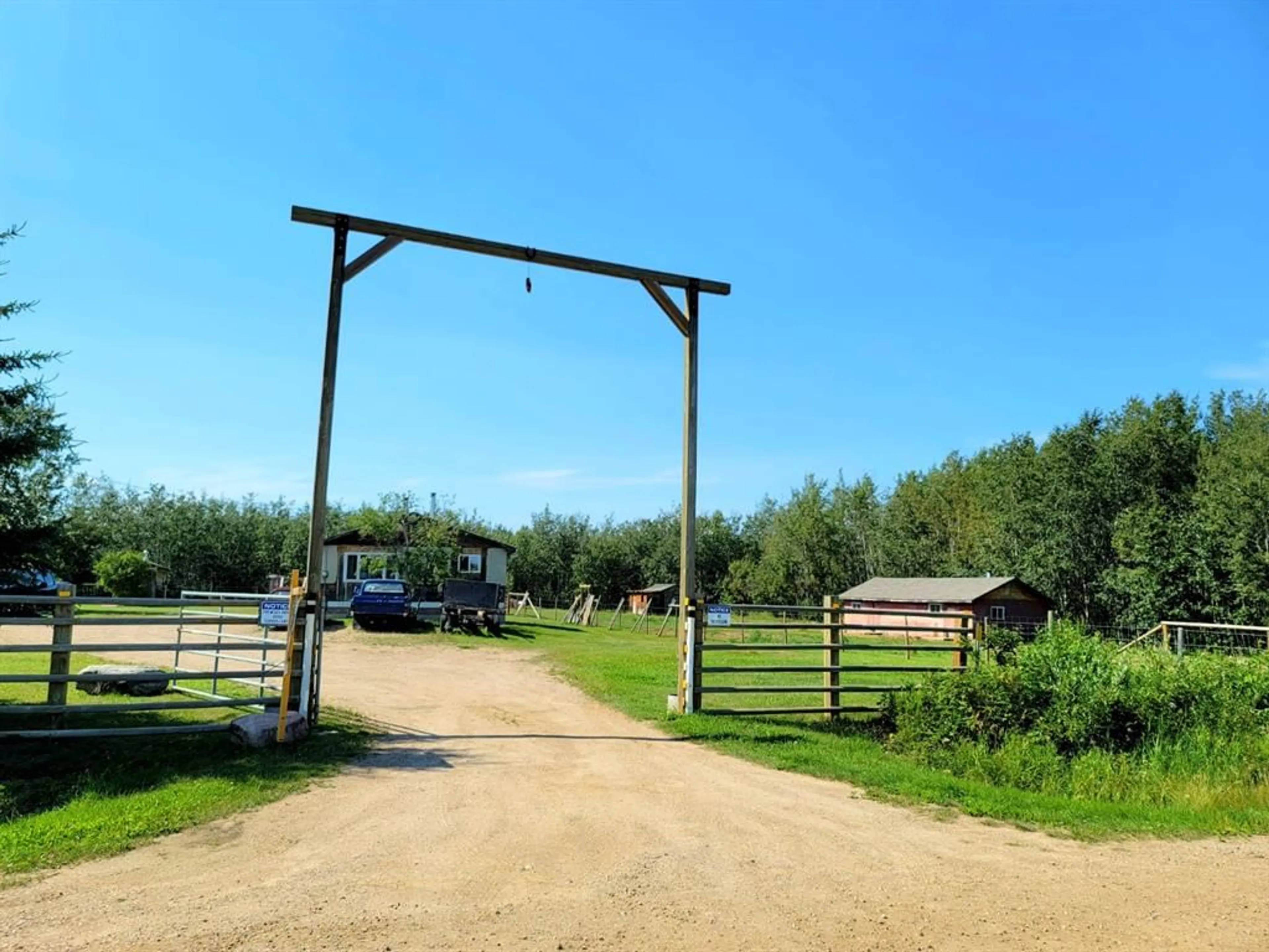 Fenced yard for 67004 RR131, Lac La Biche Alberta T0A 2C0