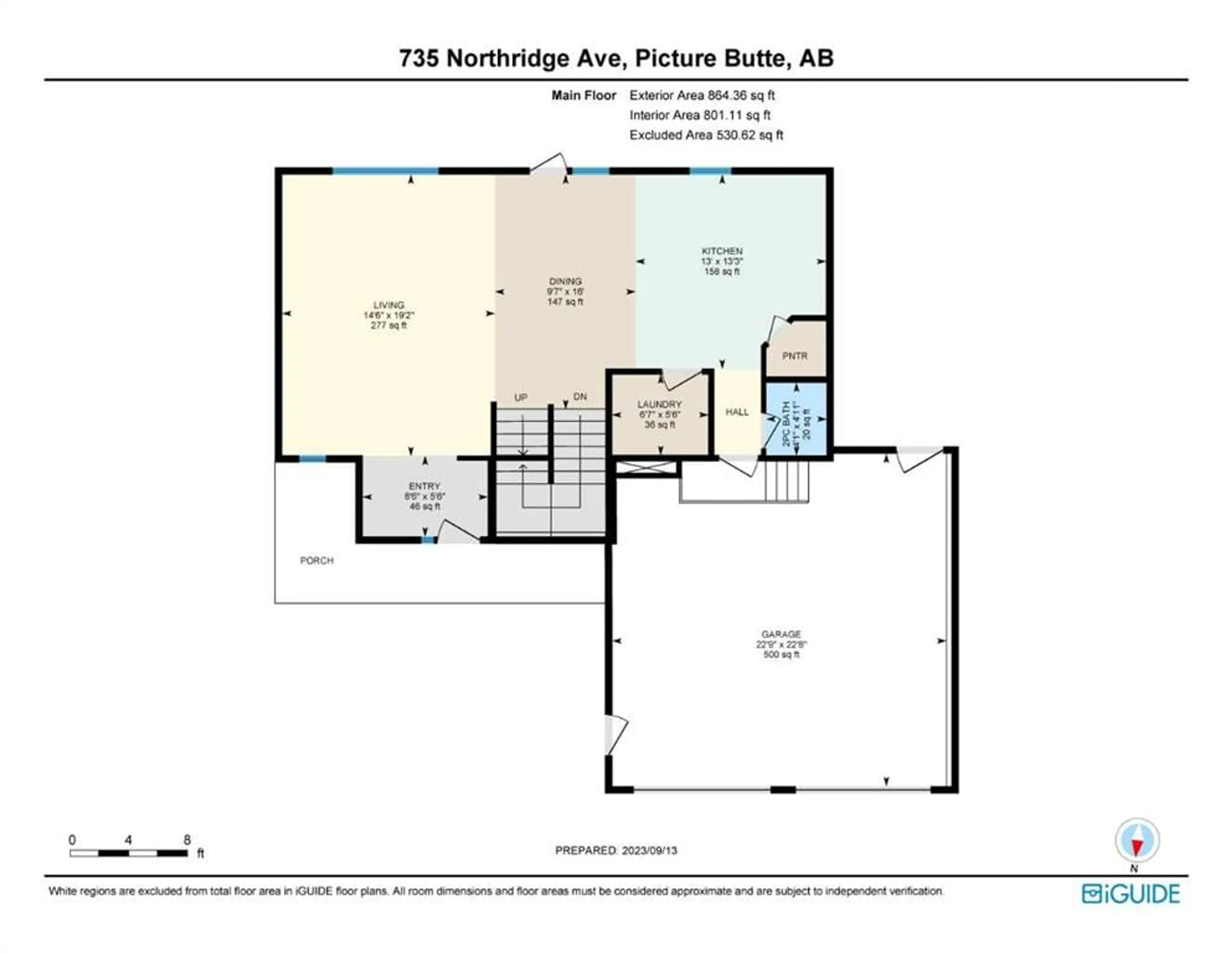 Floor plan for 735 Northridge Ave, Picture Butte Alberta T0K 1V0