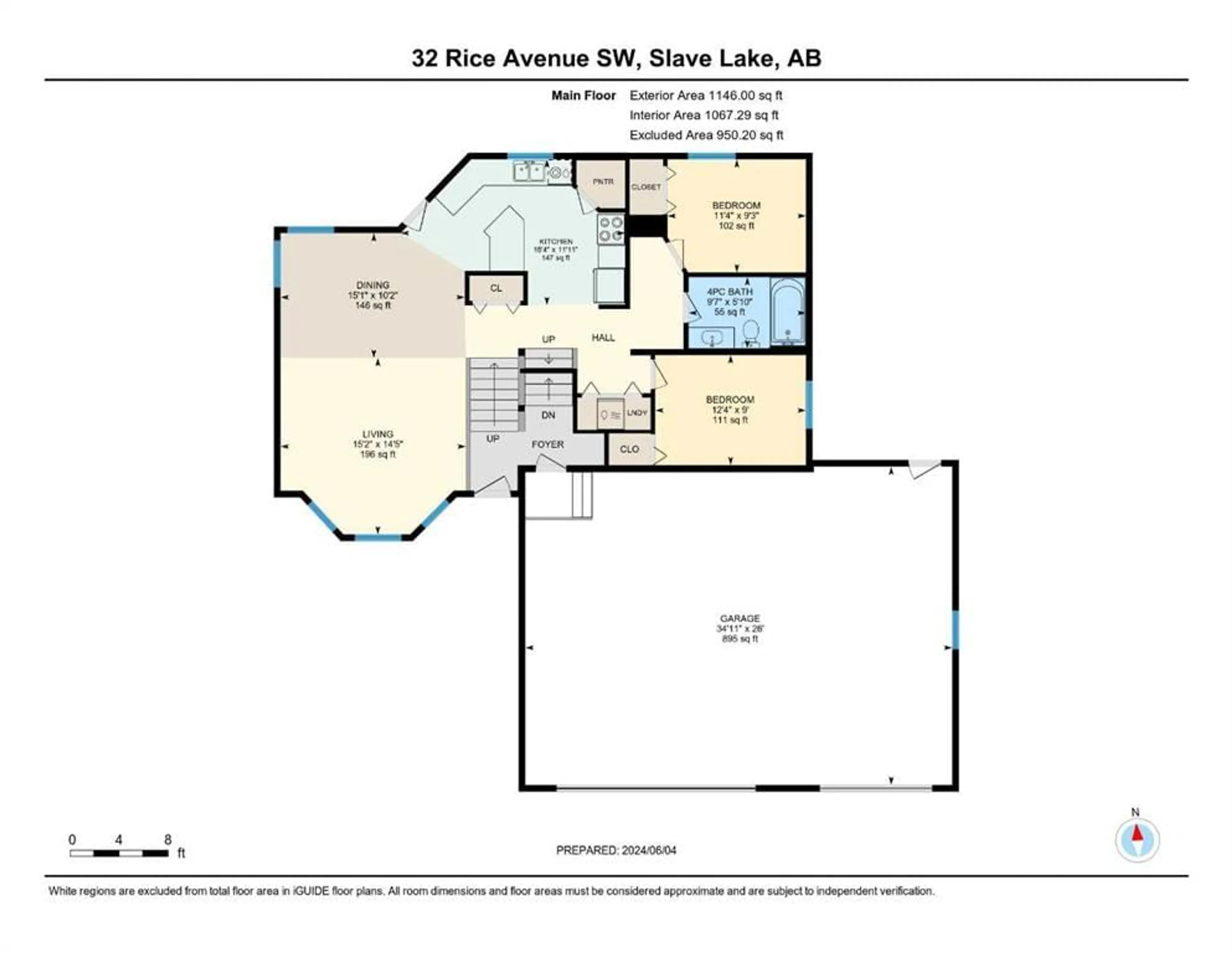 Floor plan for 32 Rice Ave, Slave Lake Alberta T0G 2A4
