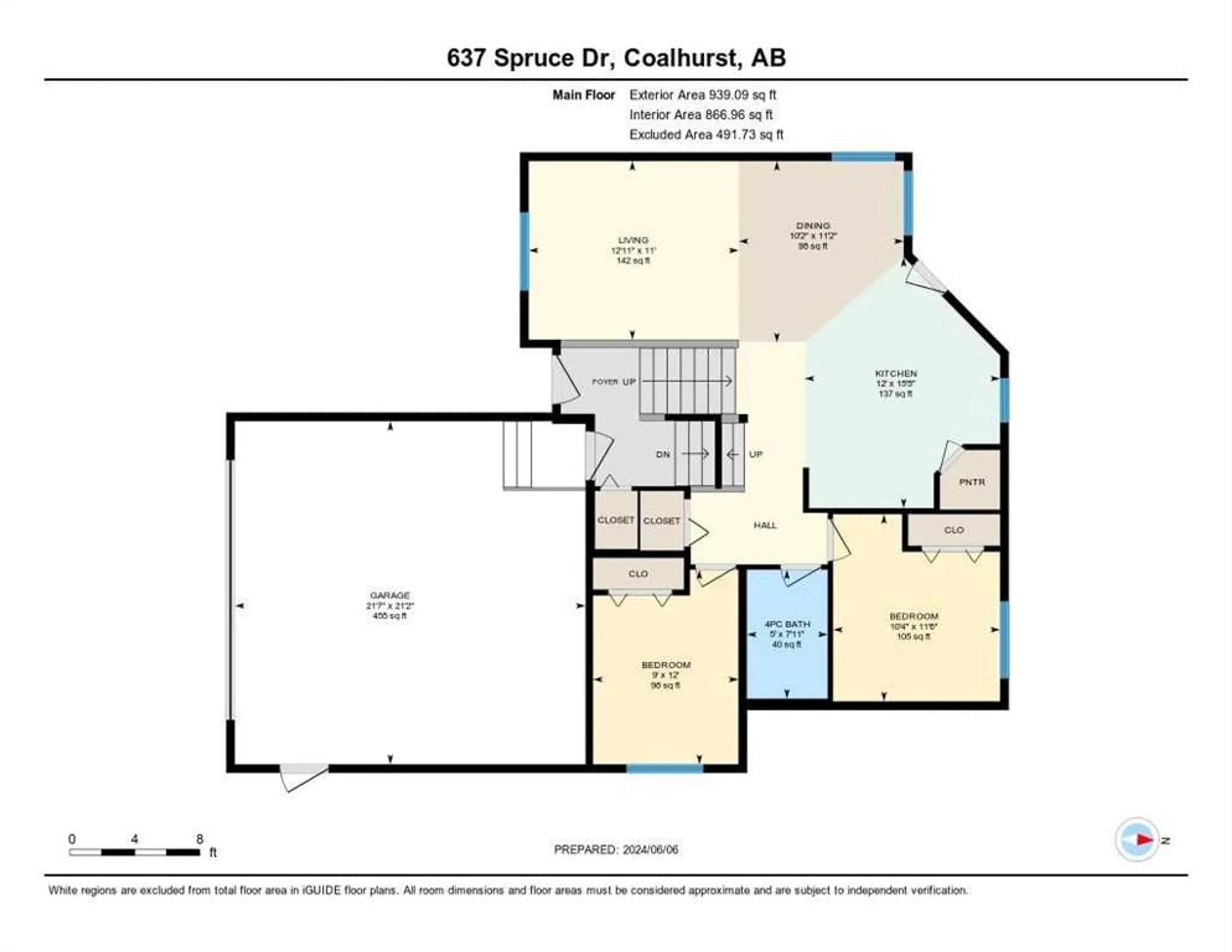 Floor plan for 637 Spruce Dr, Coalhurst Alberta T0L 0V0