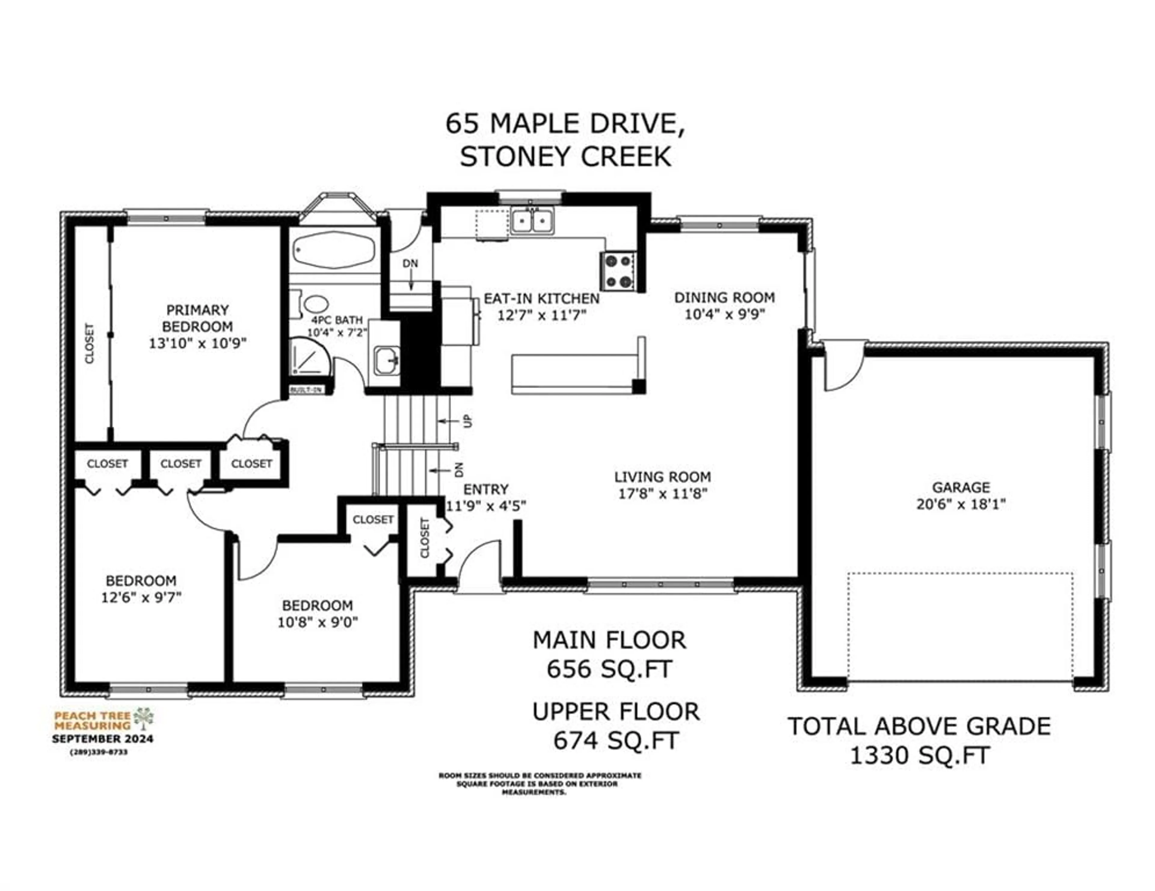 Floor plan for 65 MAPLE Dr, Stoney Creek Ontario L8G 3C6