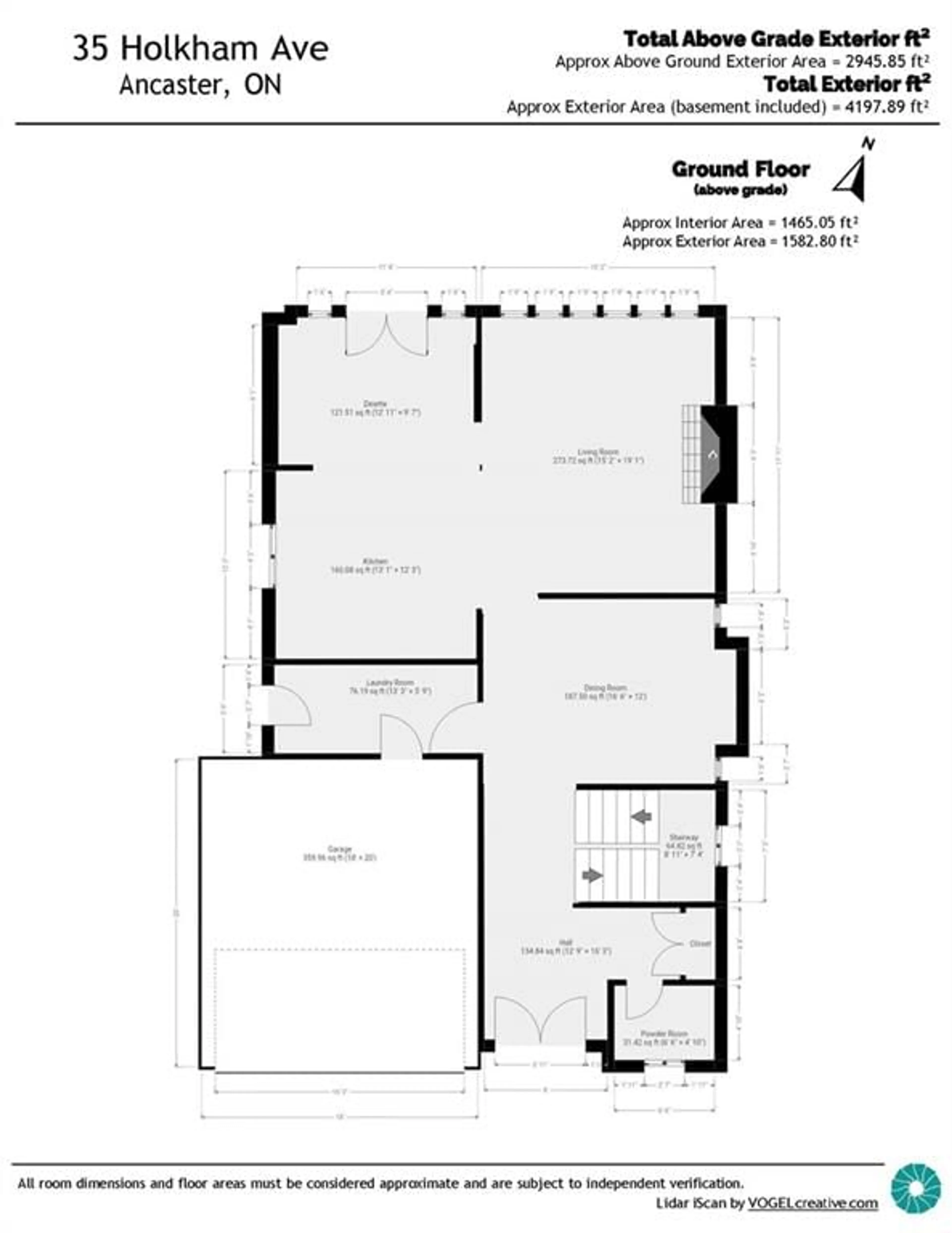 Floor plan for 35 HOLKHAM Ave, Ancaster Ontario L9K 1N8