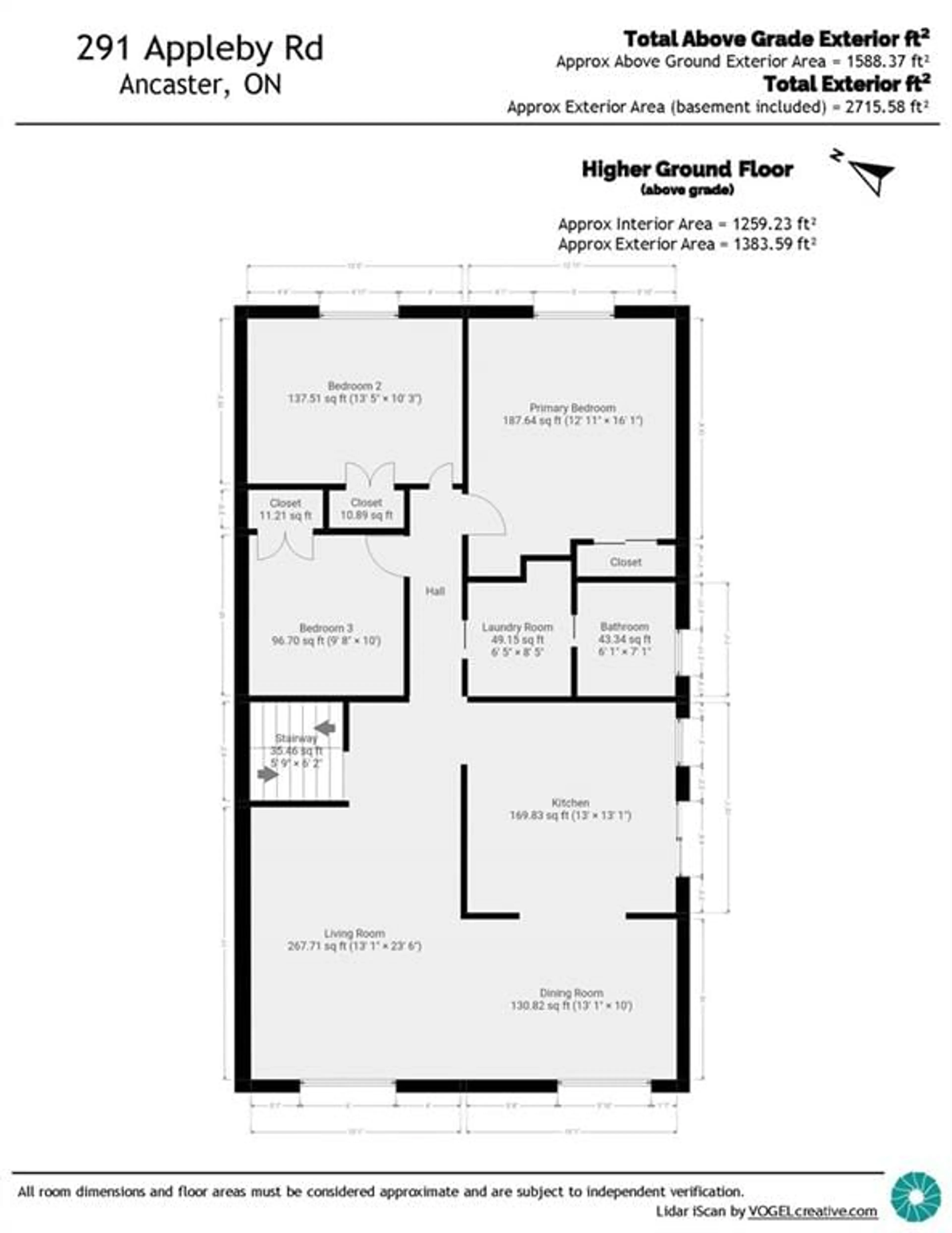 Floor plan for 291 APPLEBY Rd, Ancaster Ontario L9G 2V6