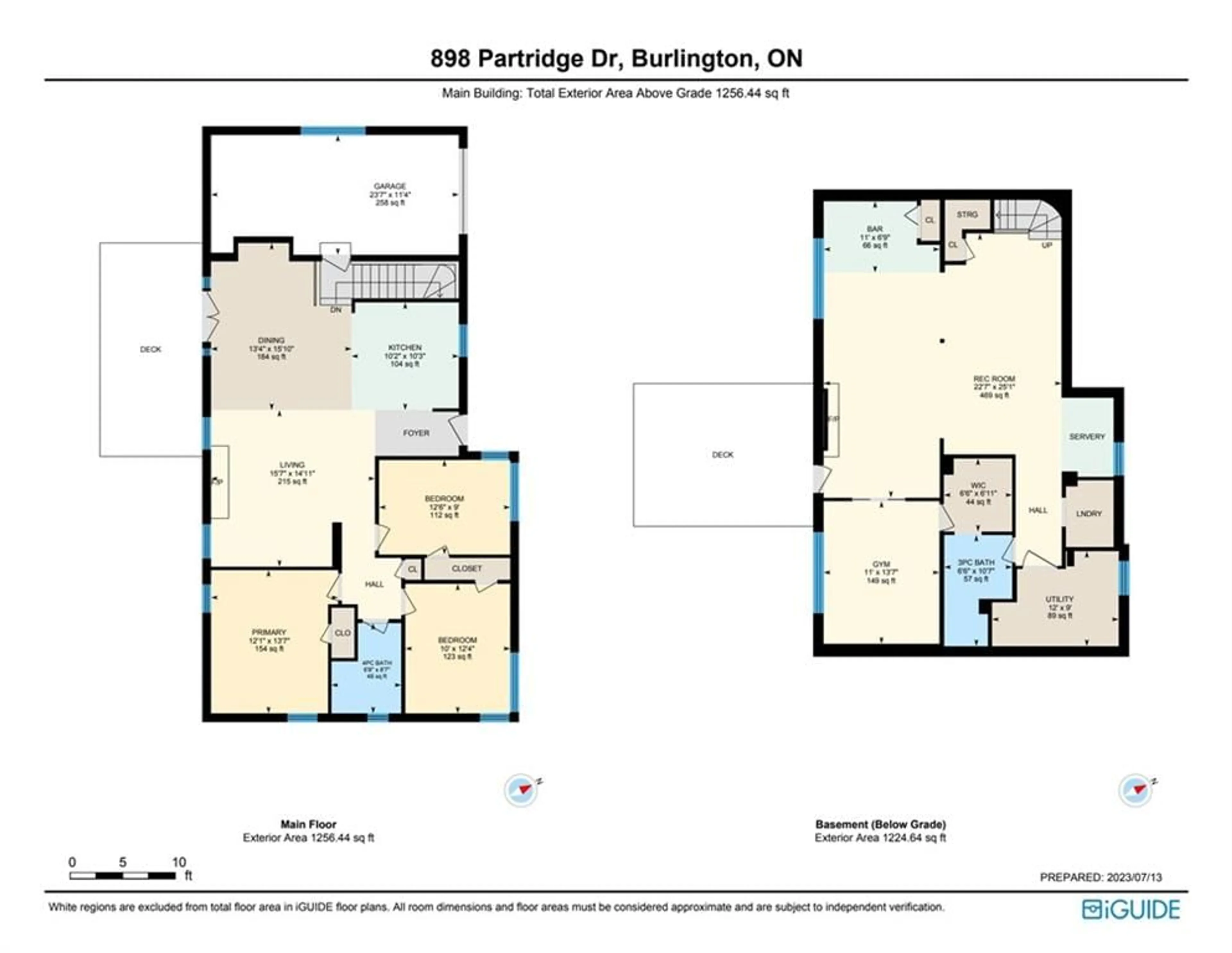 Floor plan for 898 PARTRIDGE Dr, Burlington Ontario L7T 2Z5