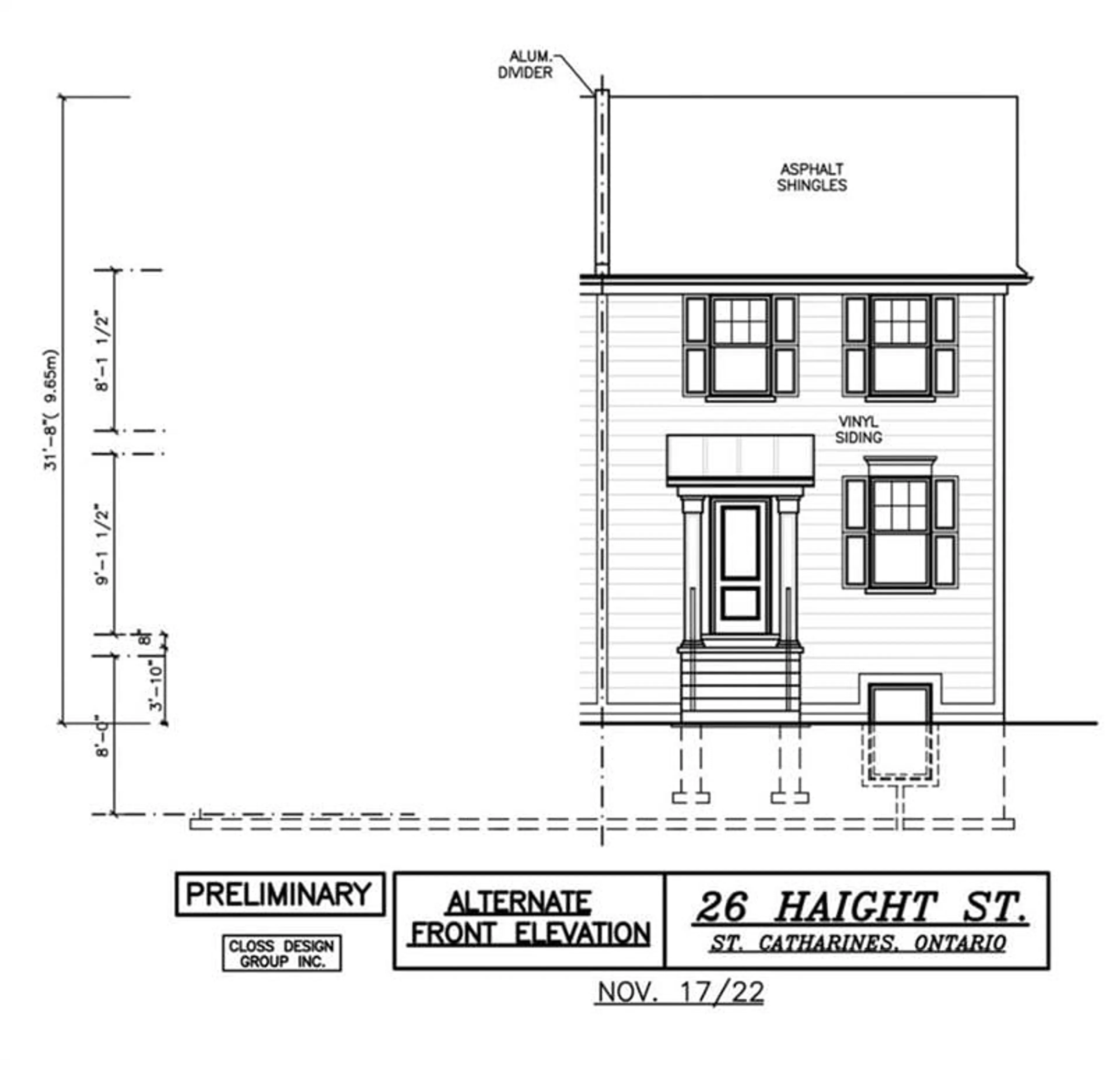 Floor plan for 26B HAIGHT St, St. Catharines Ontario L2P 2M1