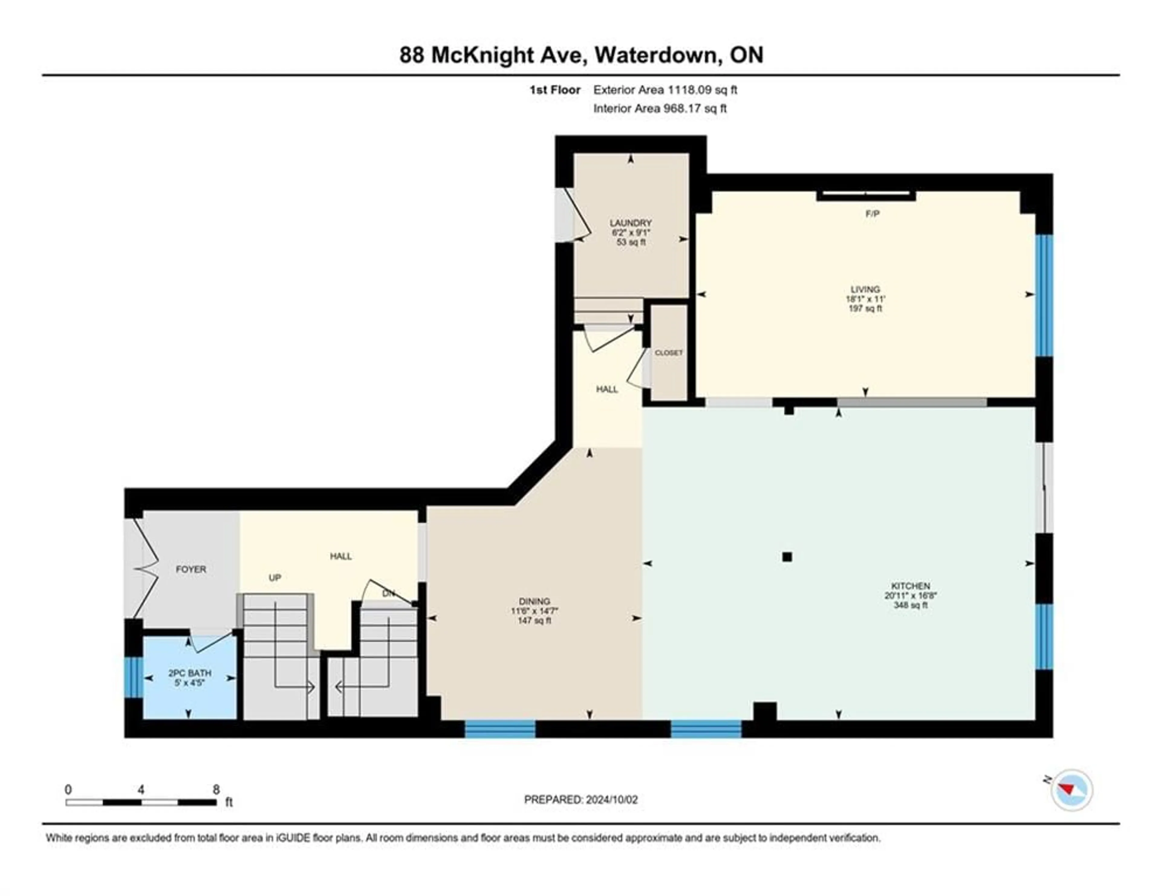 Floor plan for 88 MCKNIGHT Ave, Waterdown Ontario L8B 0T8