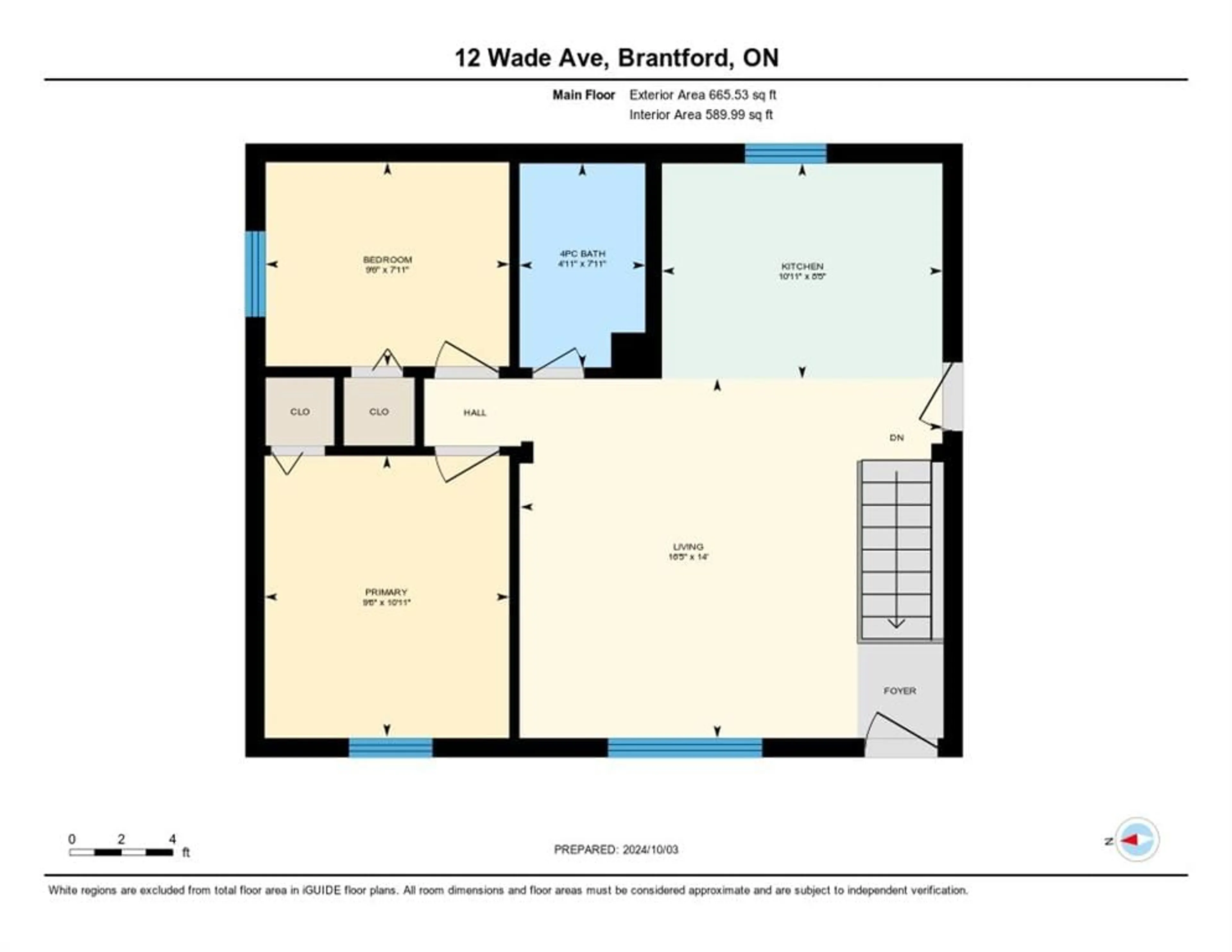 Floor plan for 12 WADE Ave, Brantford Ontario N3T 1W8