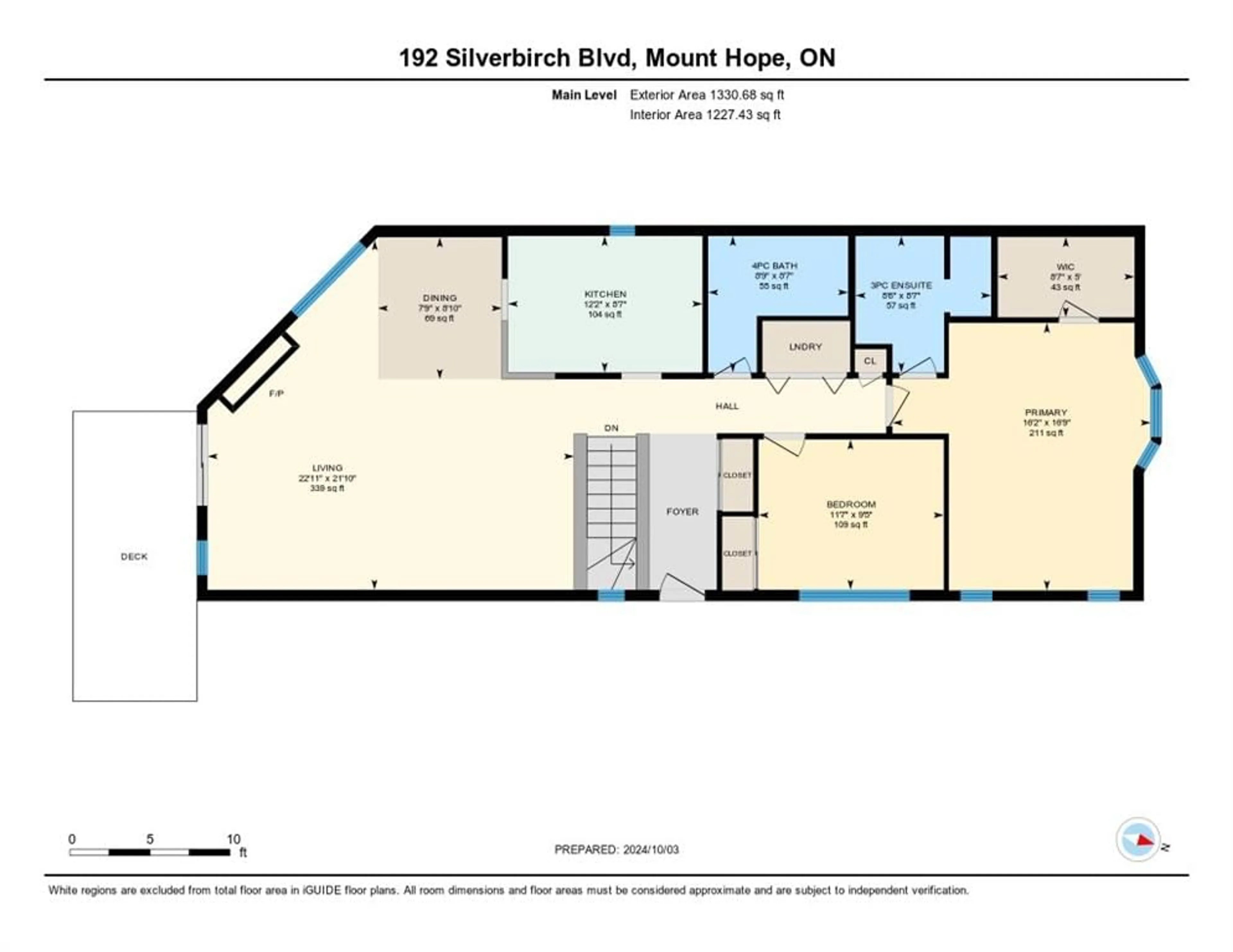 Floor plan for 192 SILVERBIRCH Blvd, Mount Hope Ontario L0R 1W0