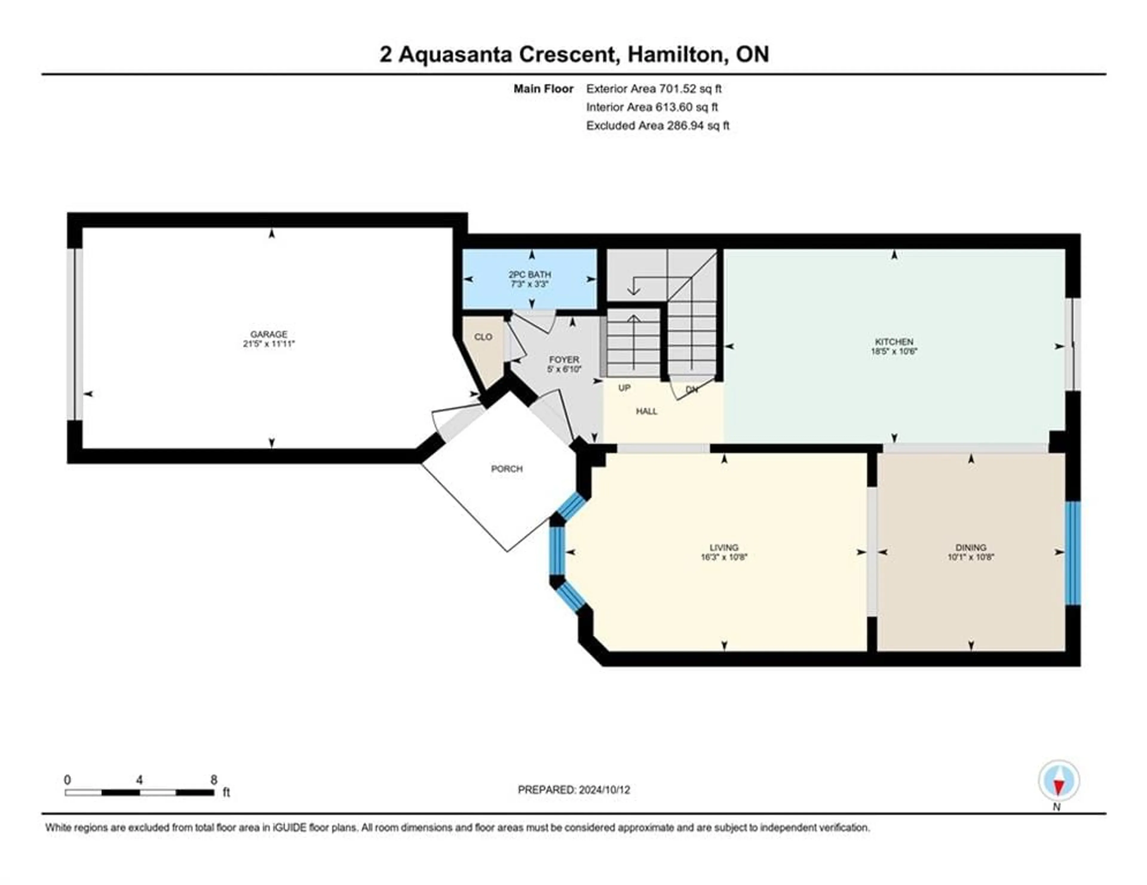 Floor plan for 2 AQUASANTA Cres, Hamilton Ontario L9B 2K8