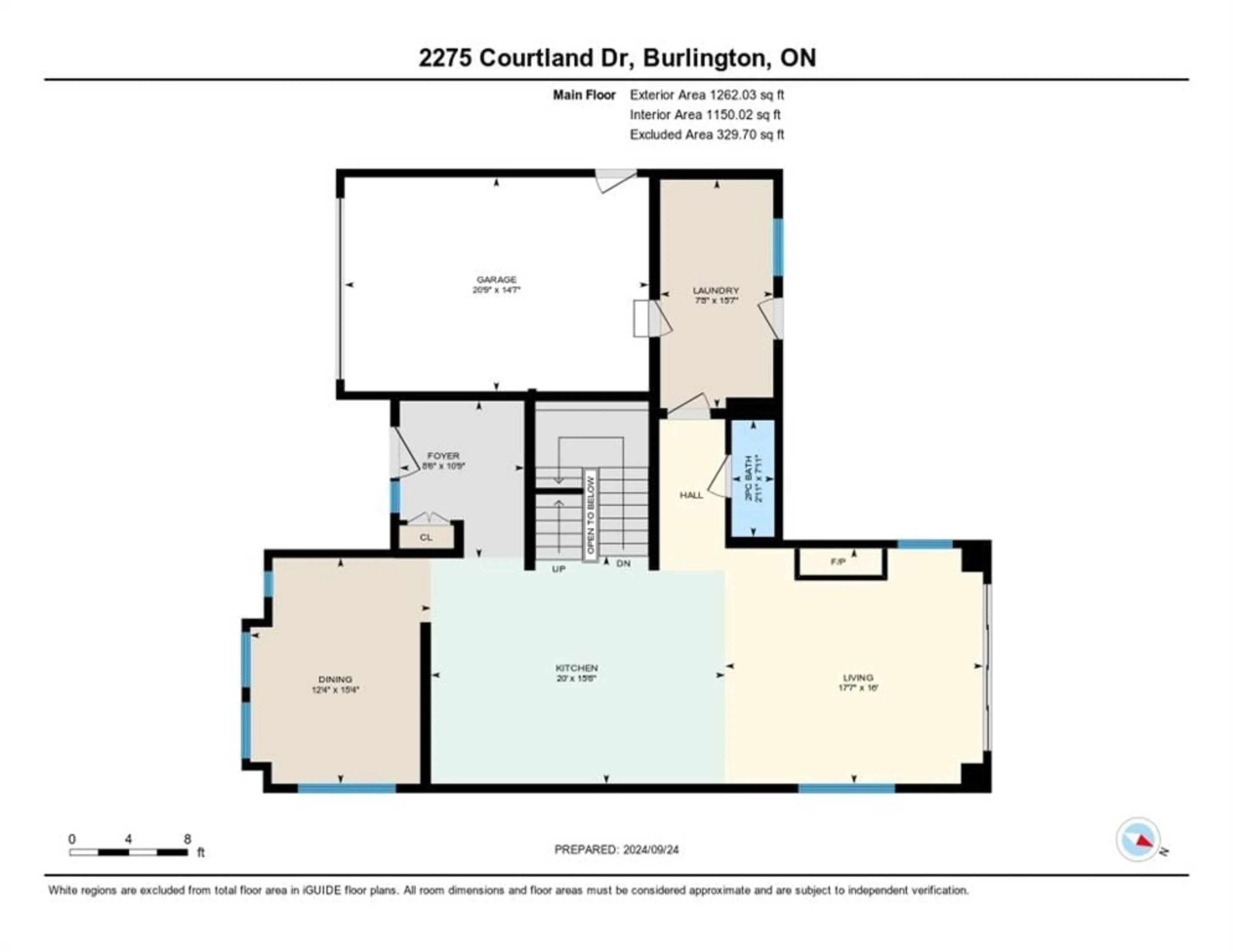 Floor plan for 2275 COURTLAND Dr, Burlington Ontario L7R 1S7