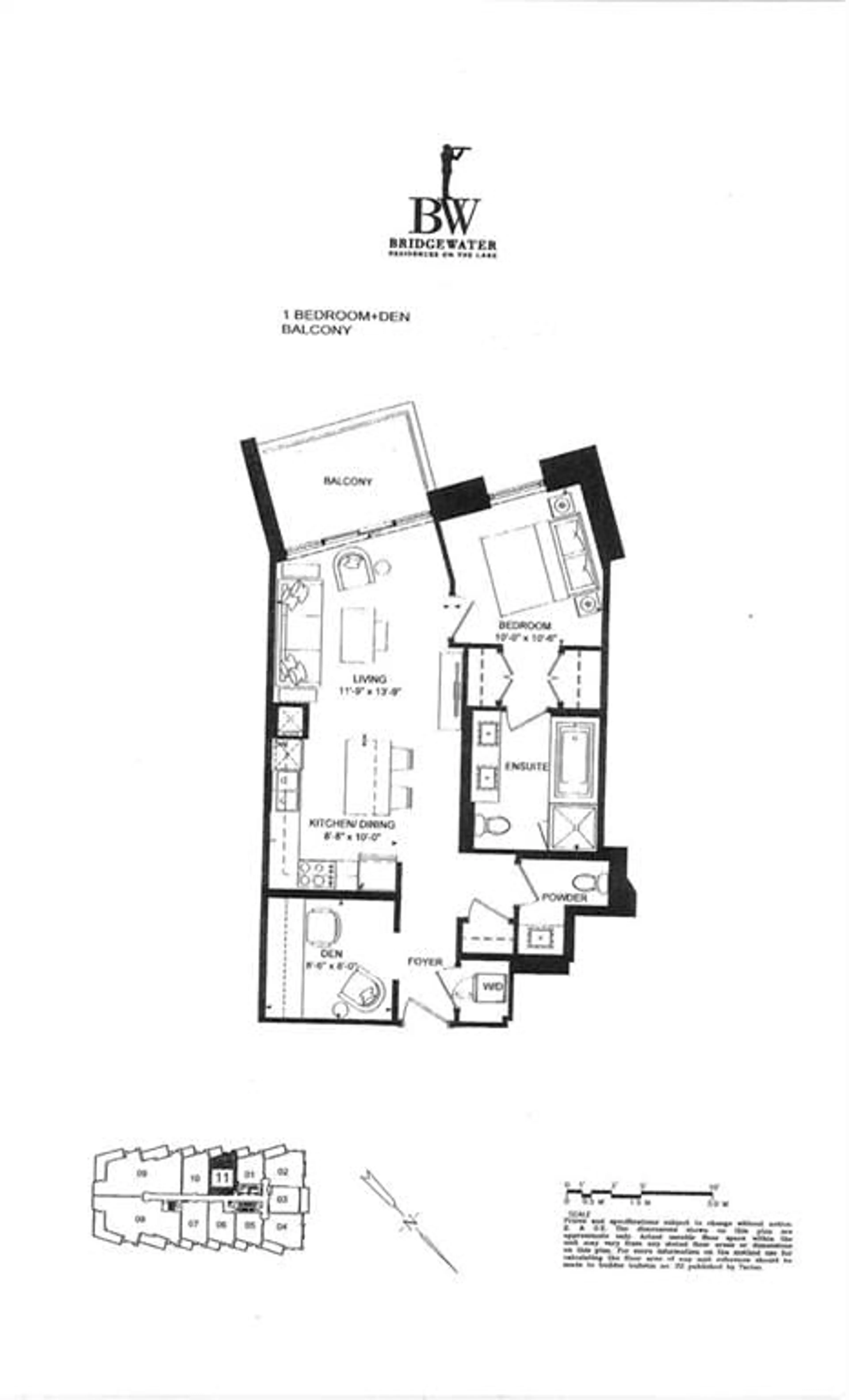 Floor plan for 2060 Lakeshore Rd #611, Burlington Ontario L7R 0G2