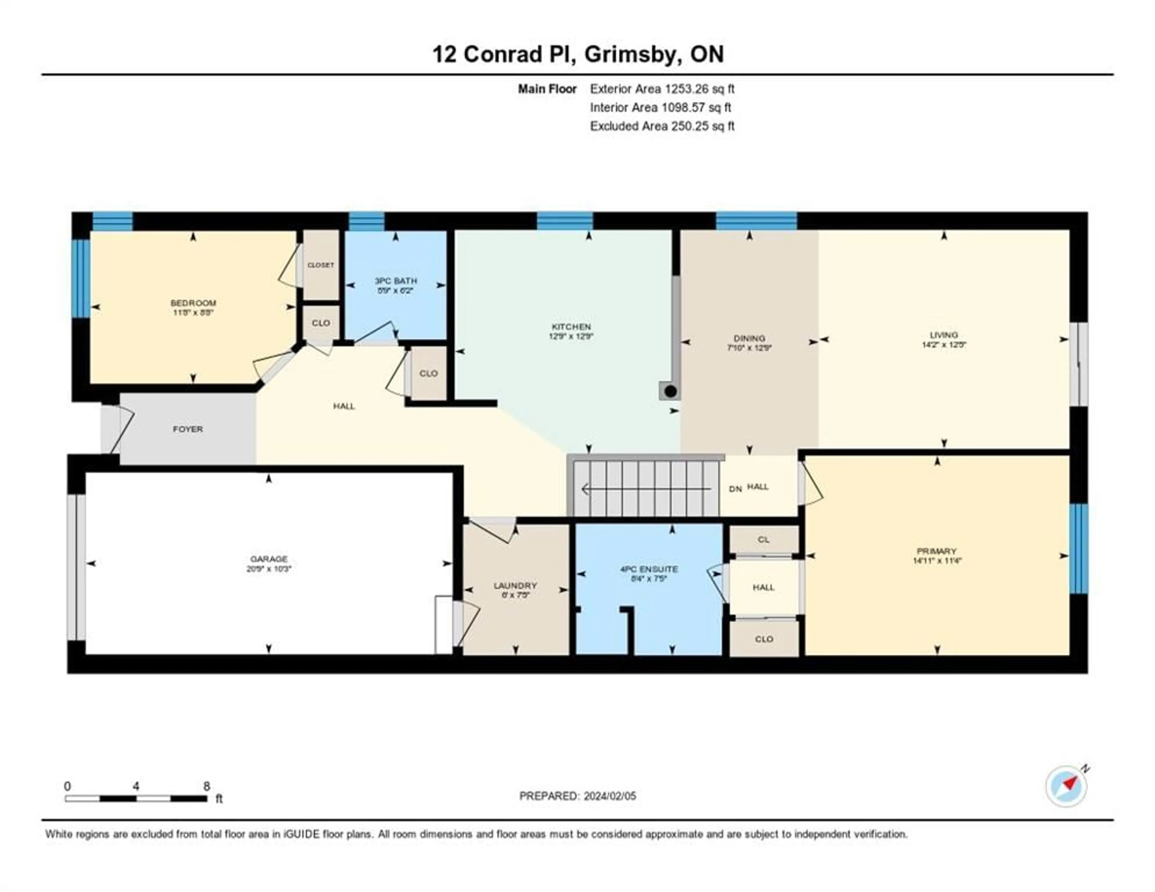 Floor plan for 12 Conrad Pl, Grimsby Ontario L3M 5S5