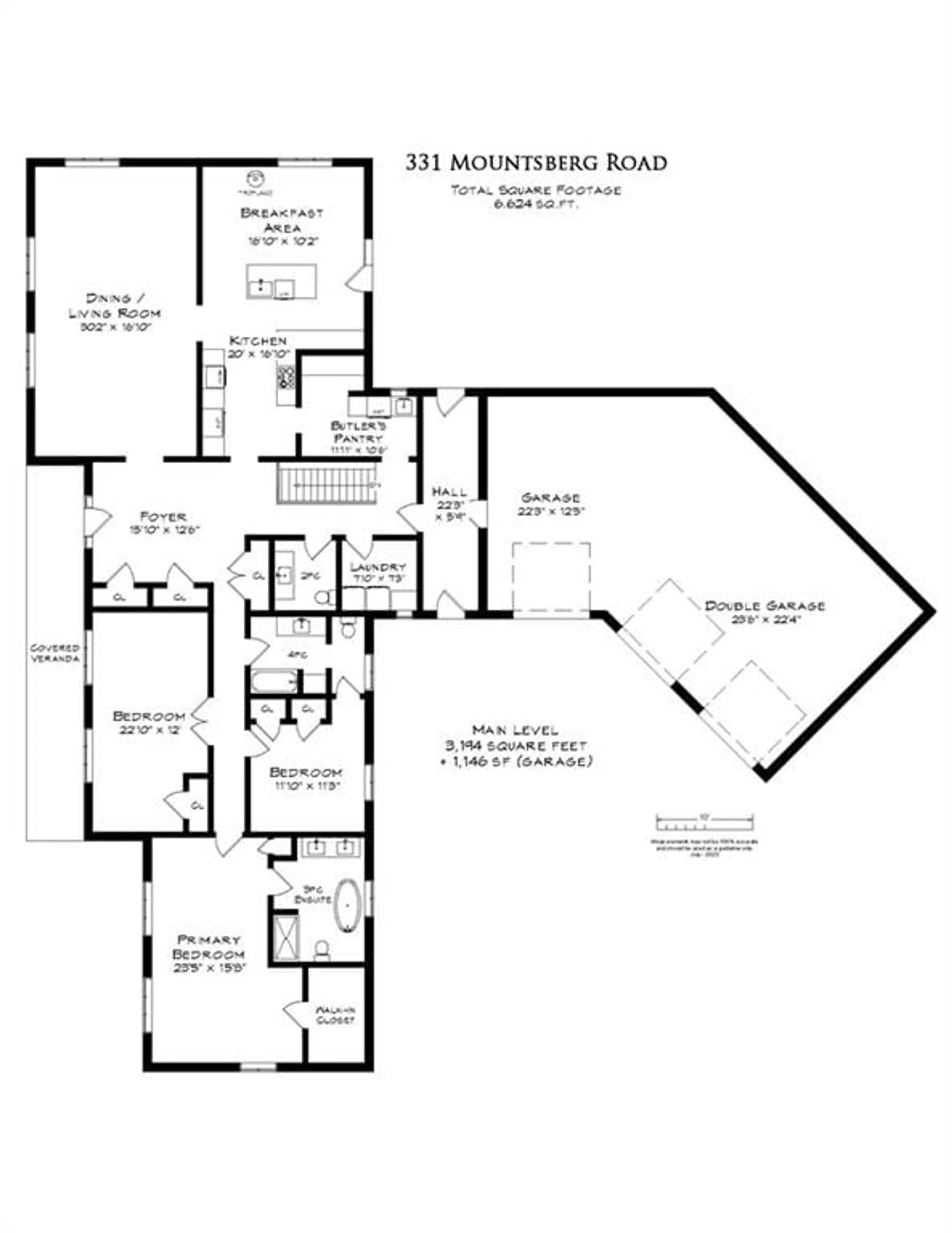 Floor plan for 331 MOUNTSBERG Rd, Flamborough Ontario L0P 1B0