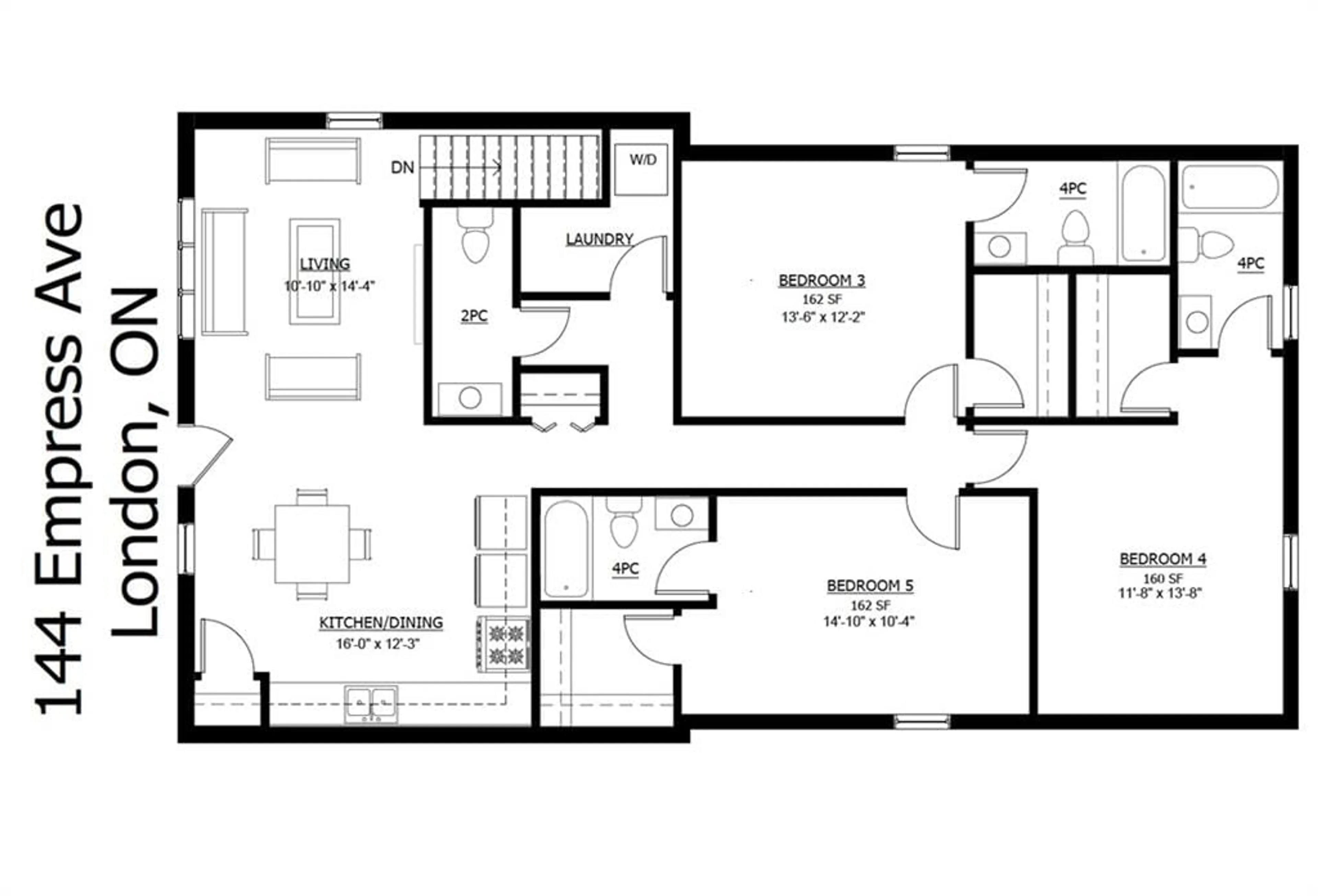 Floor plan for 144 Empress Ave, London Ontario N6H 1N5