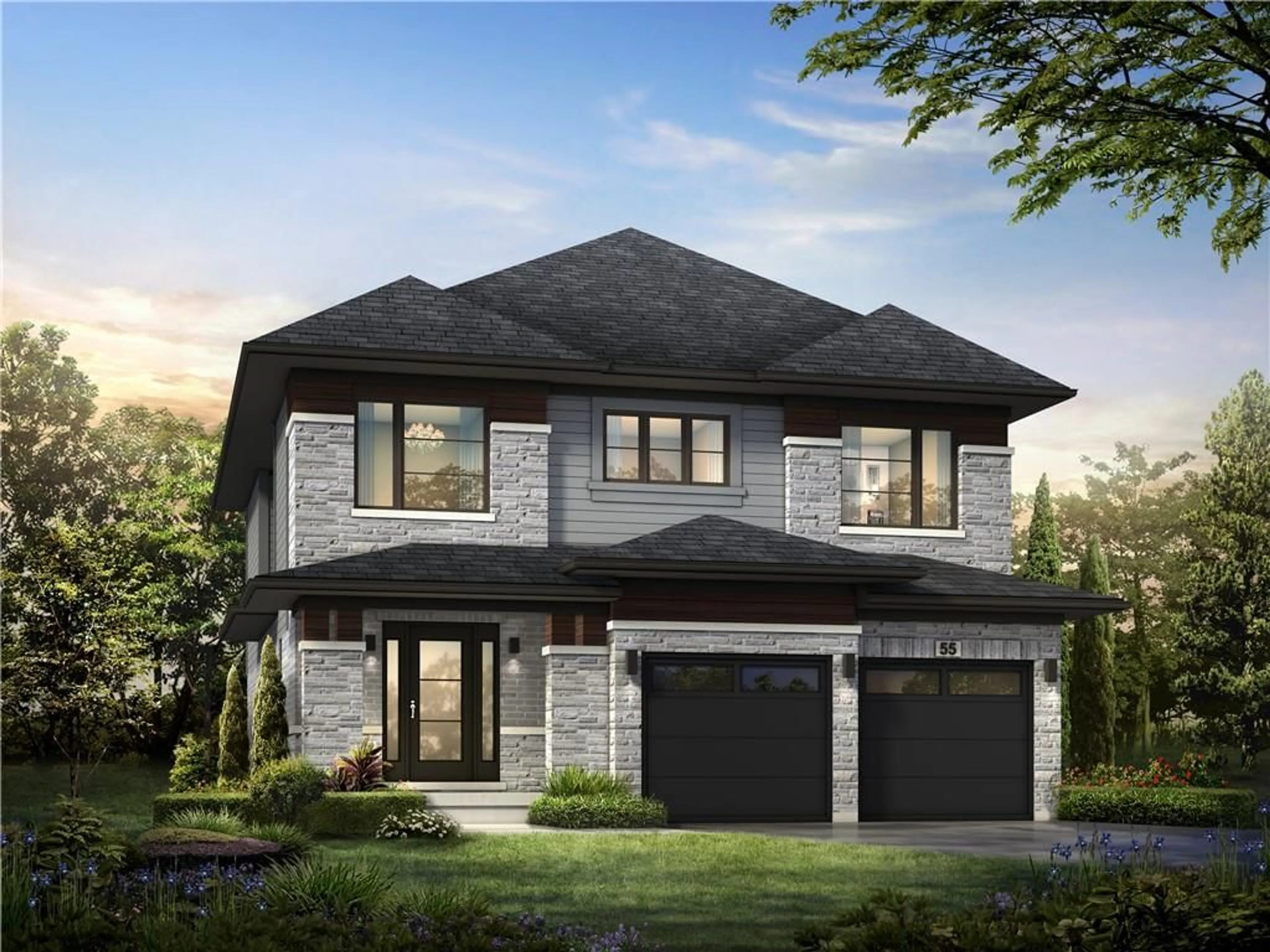 Home with brick exterior material for 47 Bellhouse Ave #Lot 90, Brantford Ontario N3T 0T3