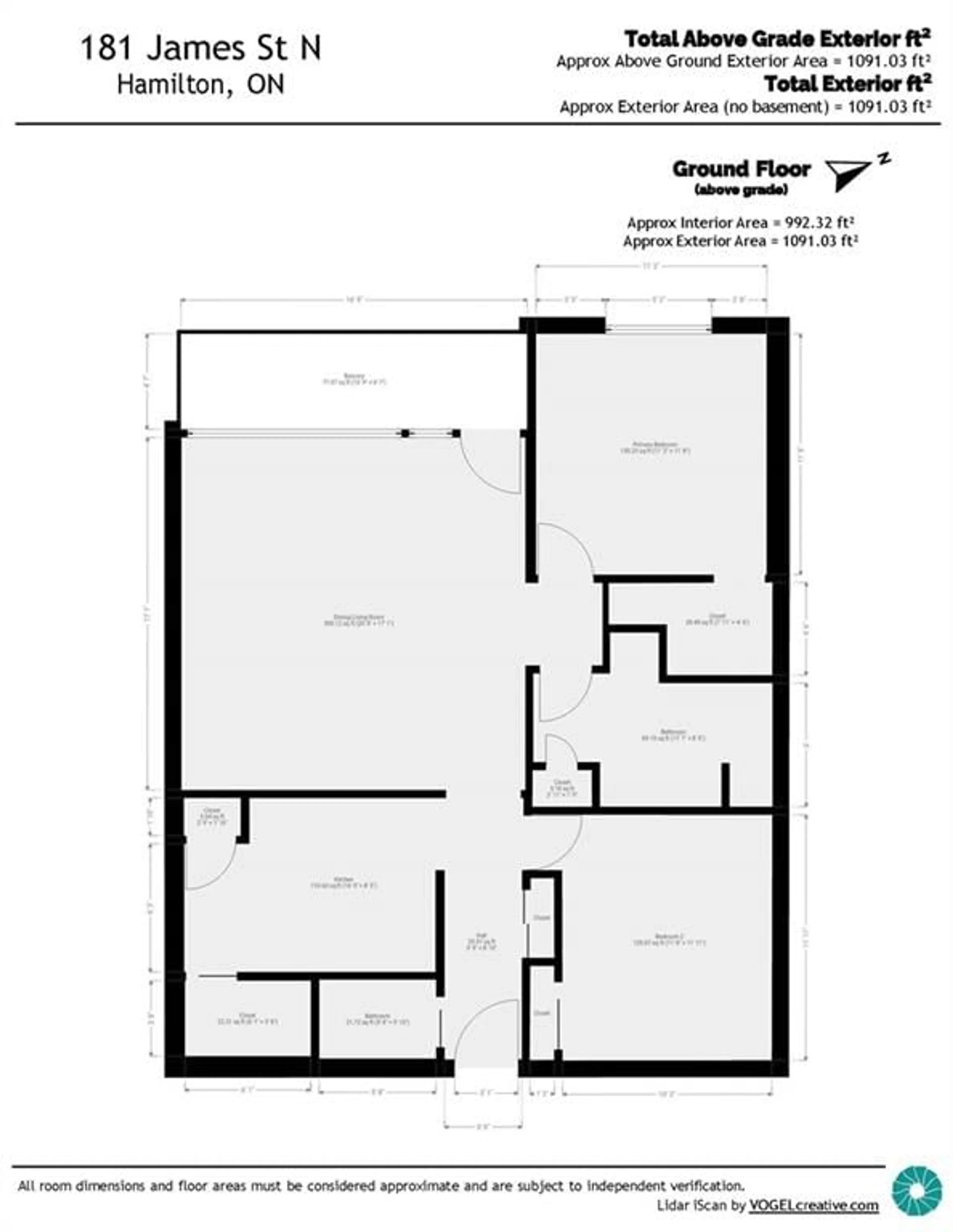 Floor plan for 181 James St #609, Hamilton Ontario L8R 2K9