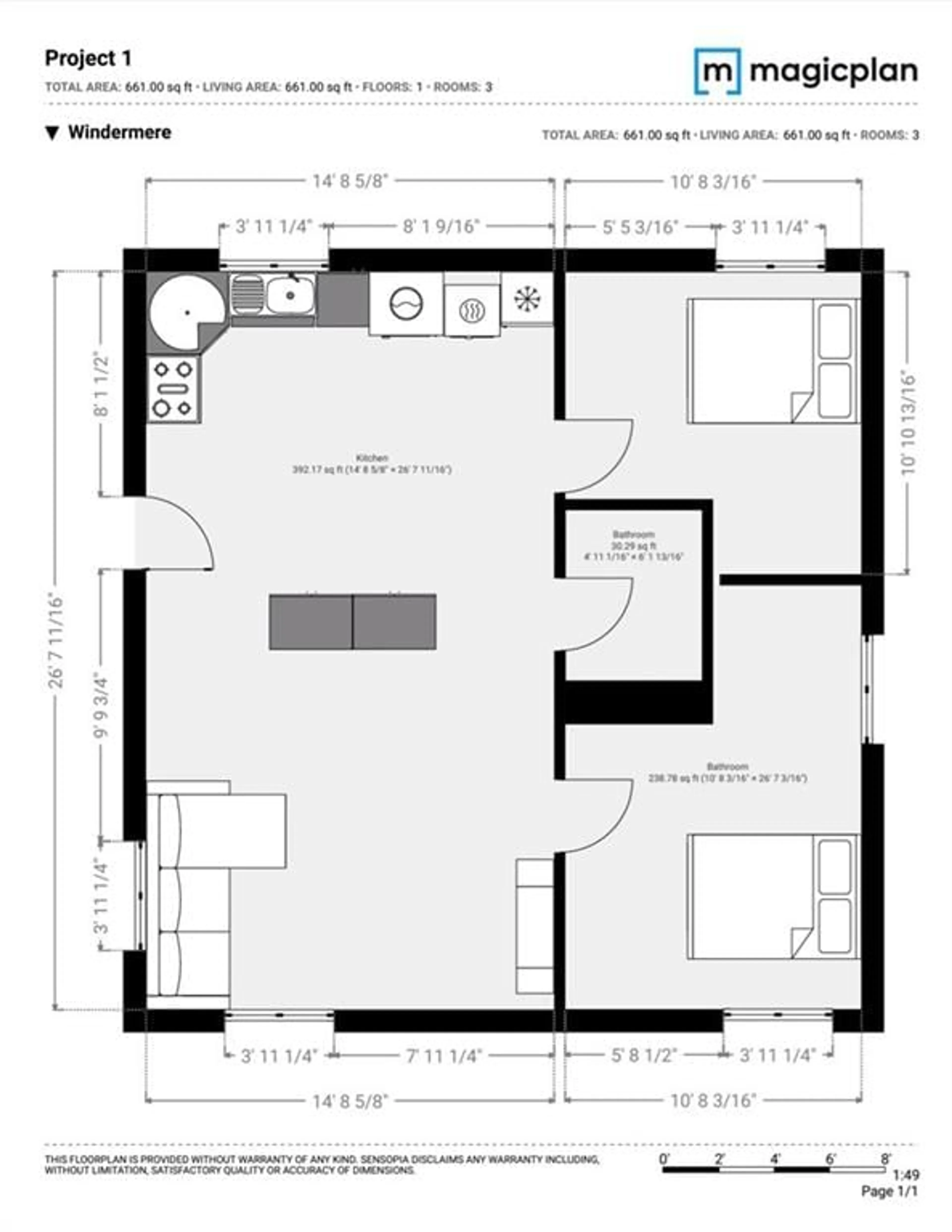 Floor plan for 1678 WINDERMERE Rd, Utterson Ontario P0B 1M0