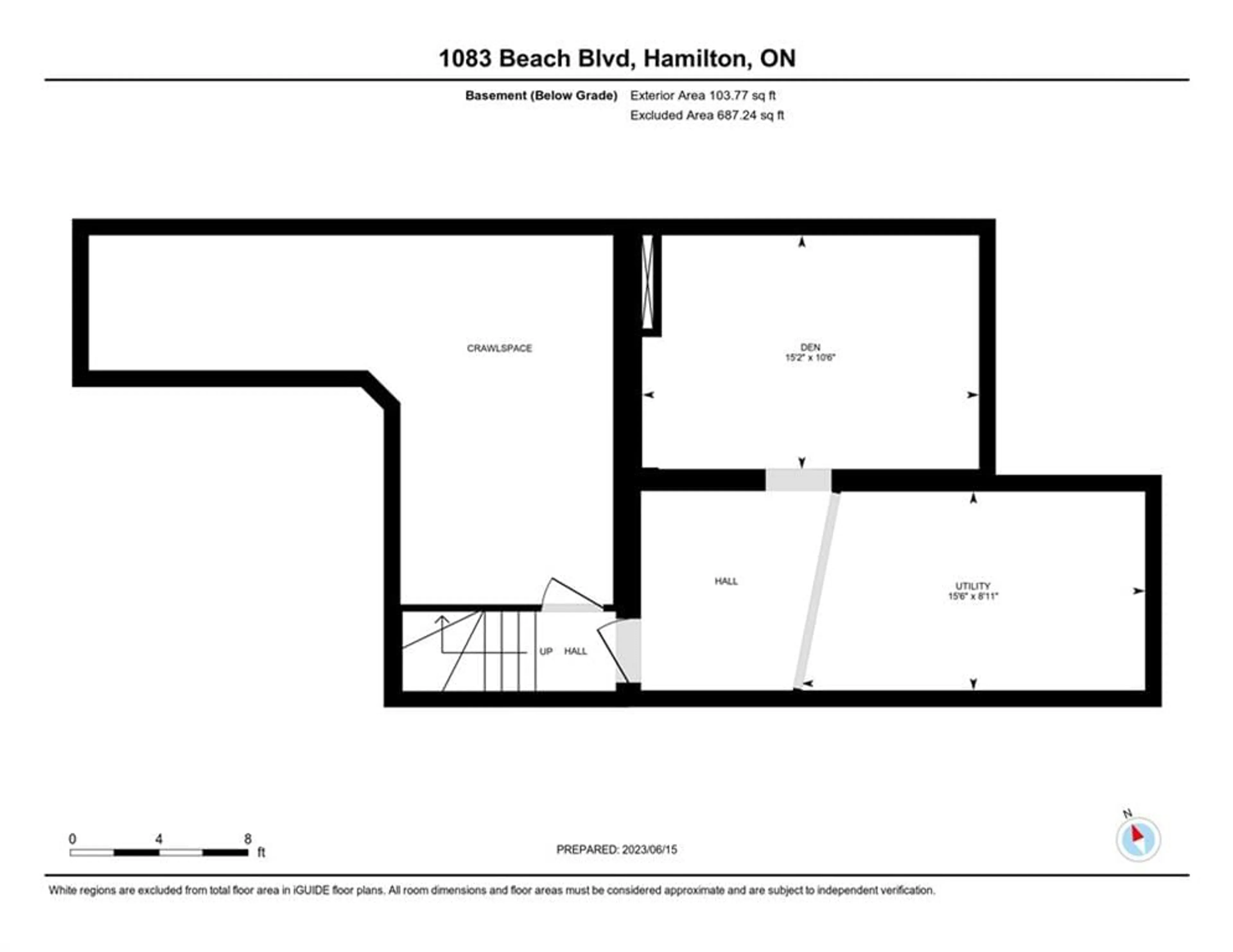 Floor plan for 1083 BEACH Blvd, Hamilton Ontario L8H 6Z9