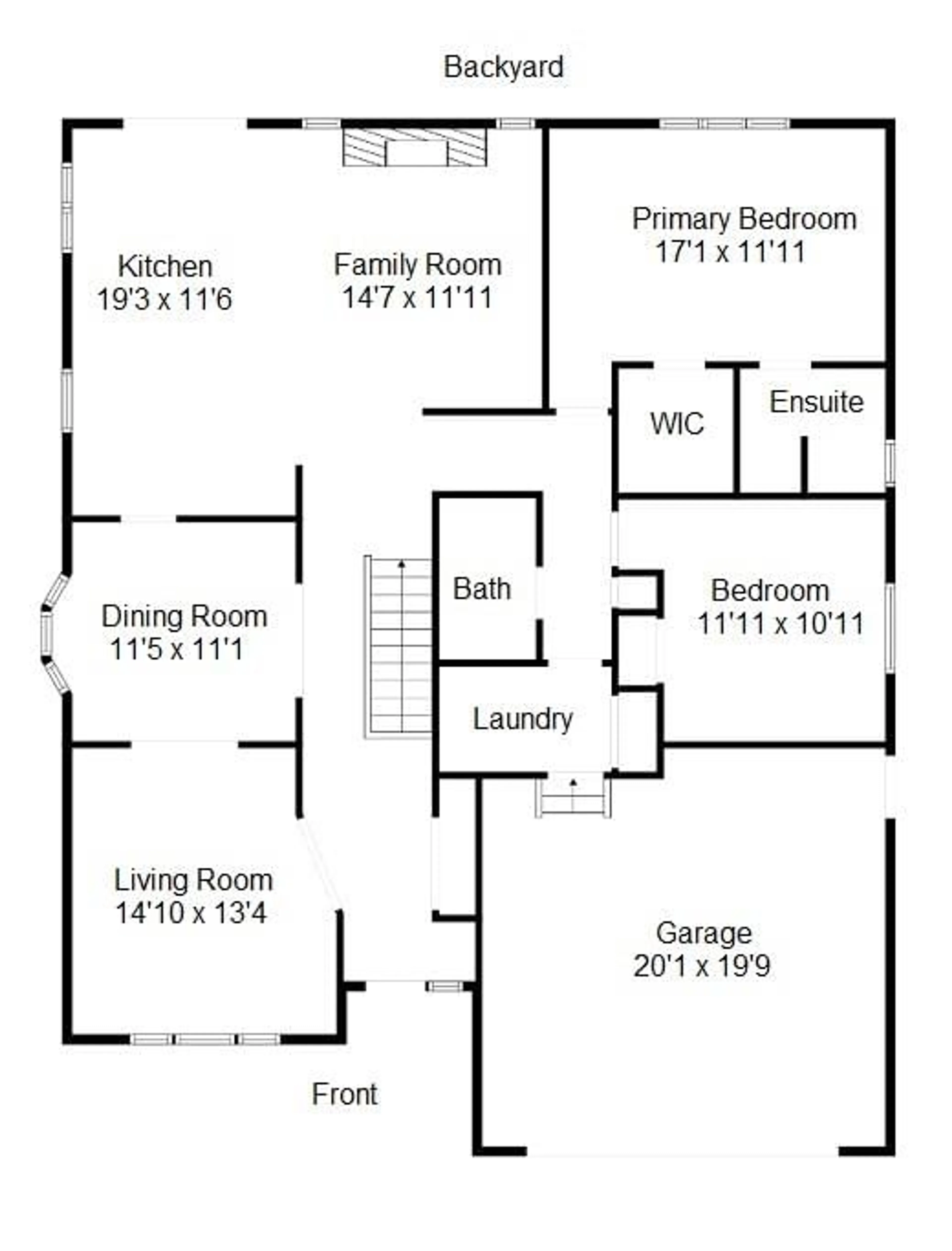 Floor plan for 633 ANDREA Crt, Burlington Ontario L7R 4J7