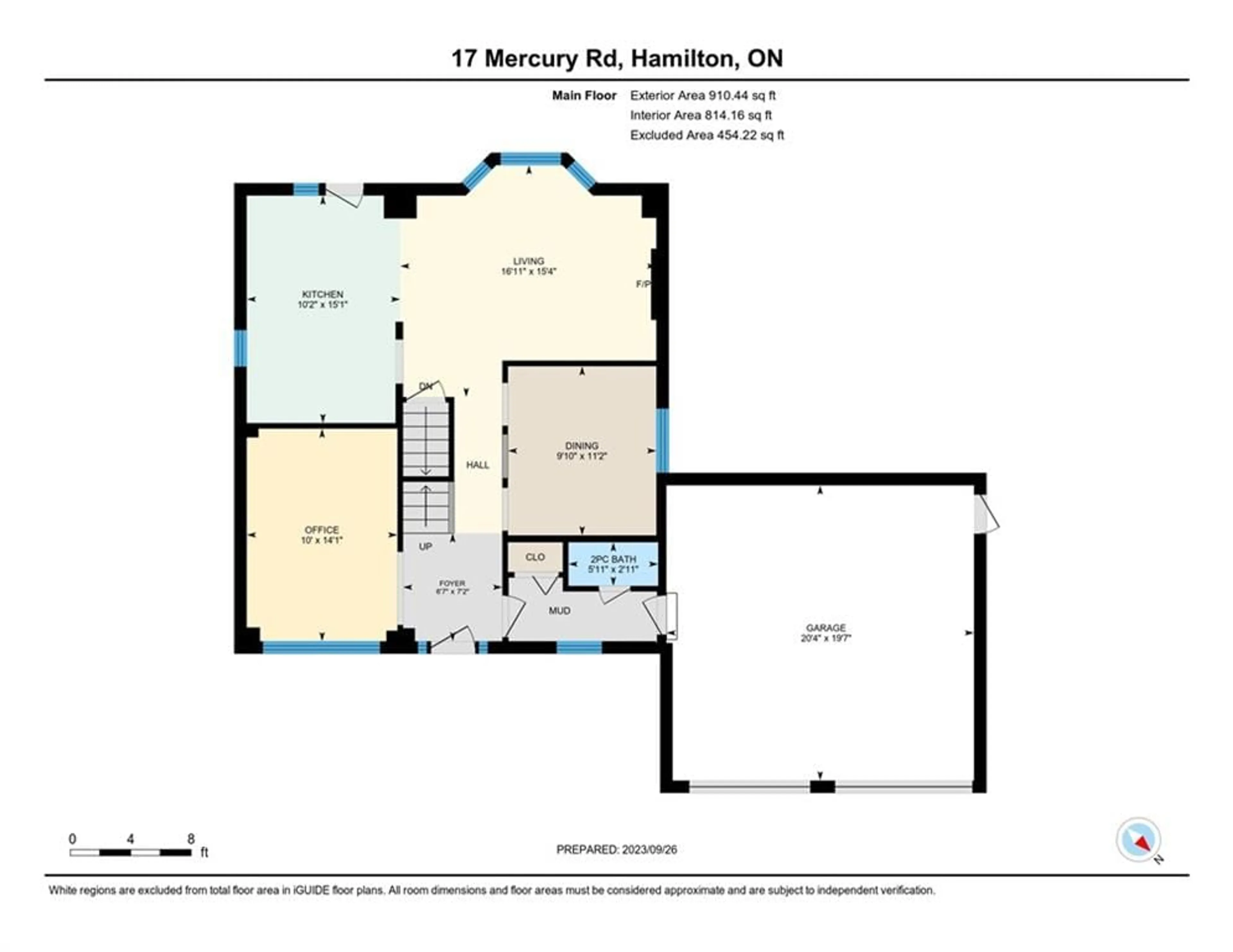 Floor plan for 17 MERCURY Rd, Hamilton Ontario L8B 0Z7