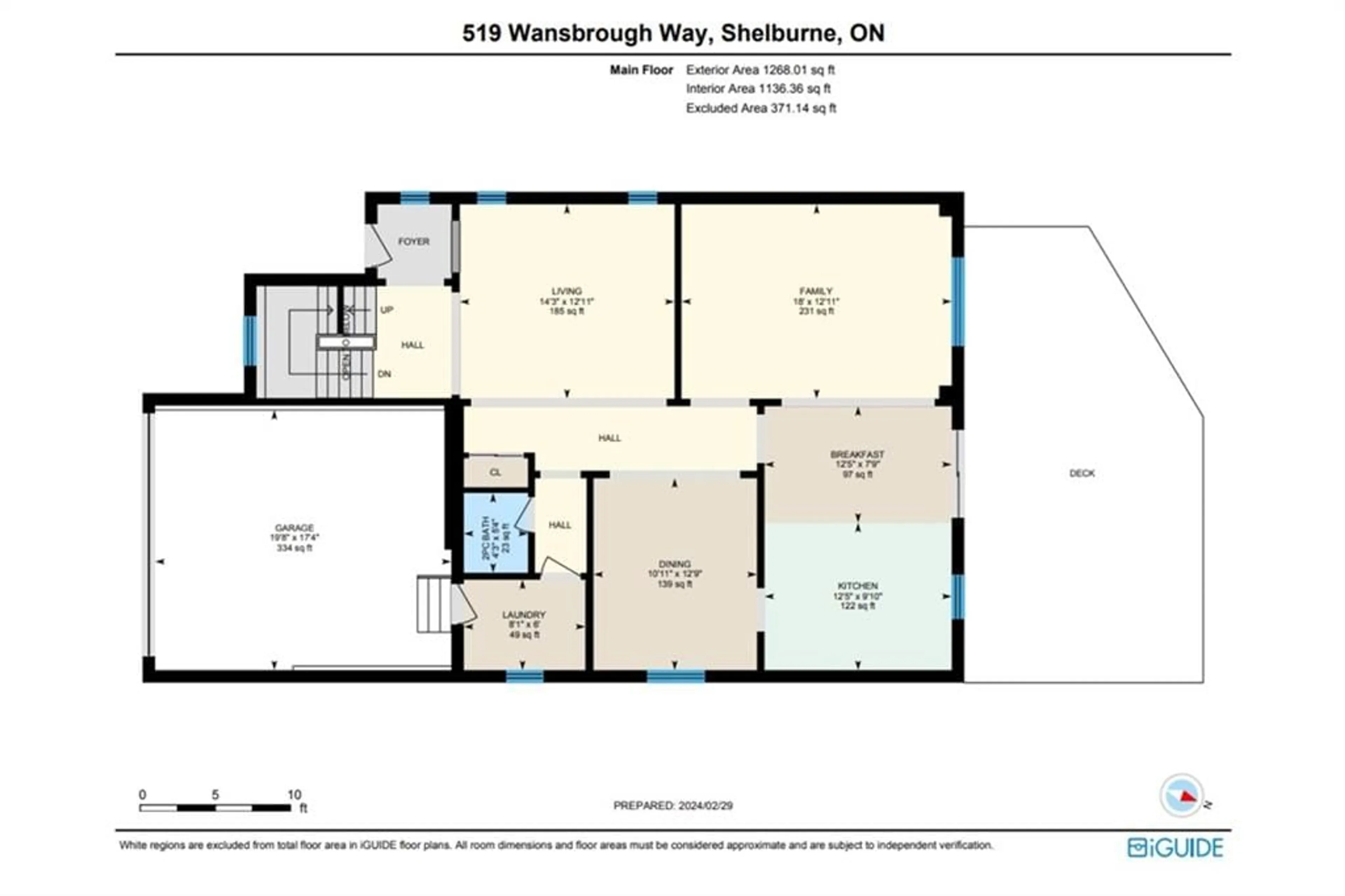 Floor plan for 519 Wansbrough Way, Shelburne Ontario L9V 2S8