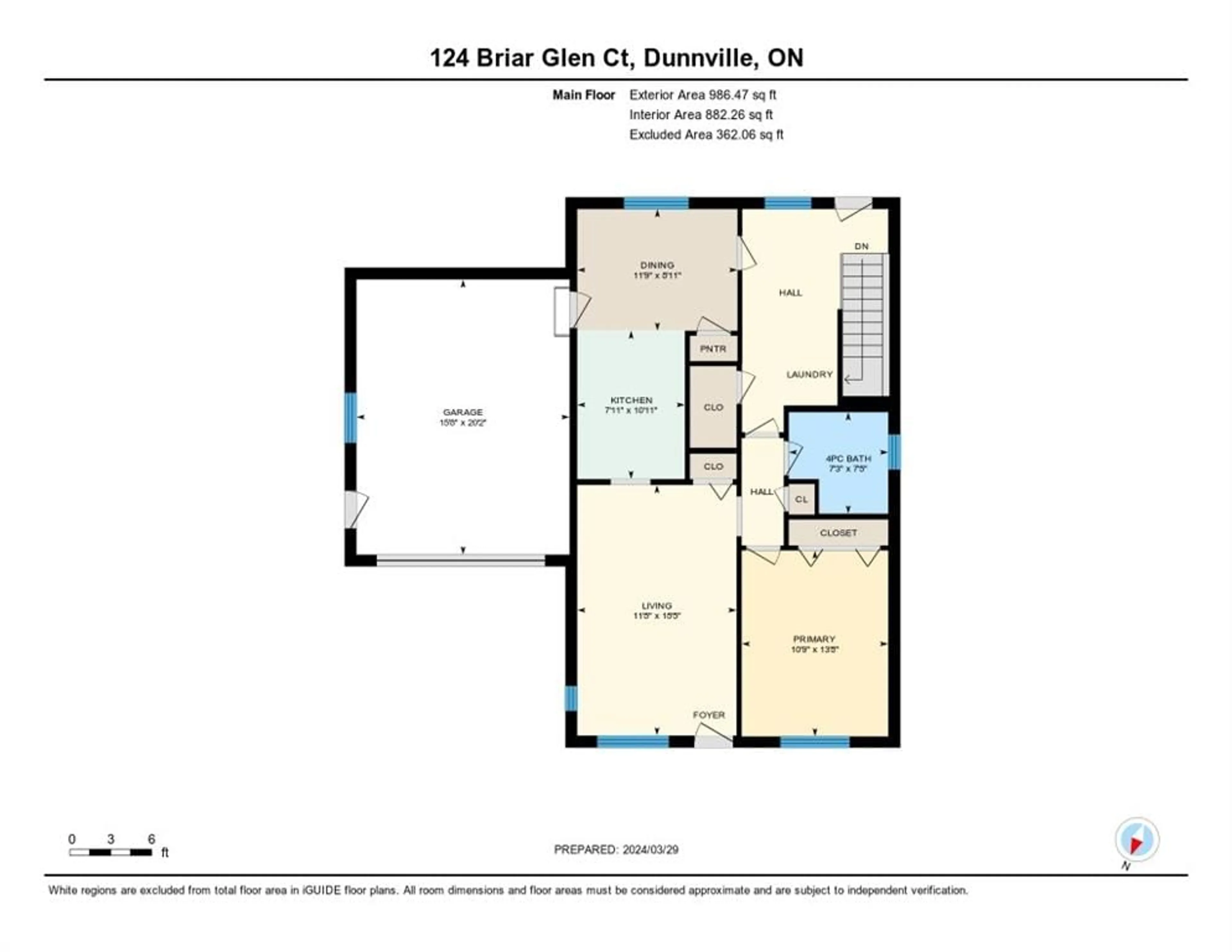 Floor plan for 124 BRIAR GLEN Crt, Dunnville Ontario N1A 3H3