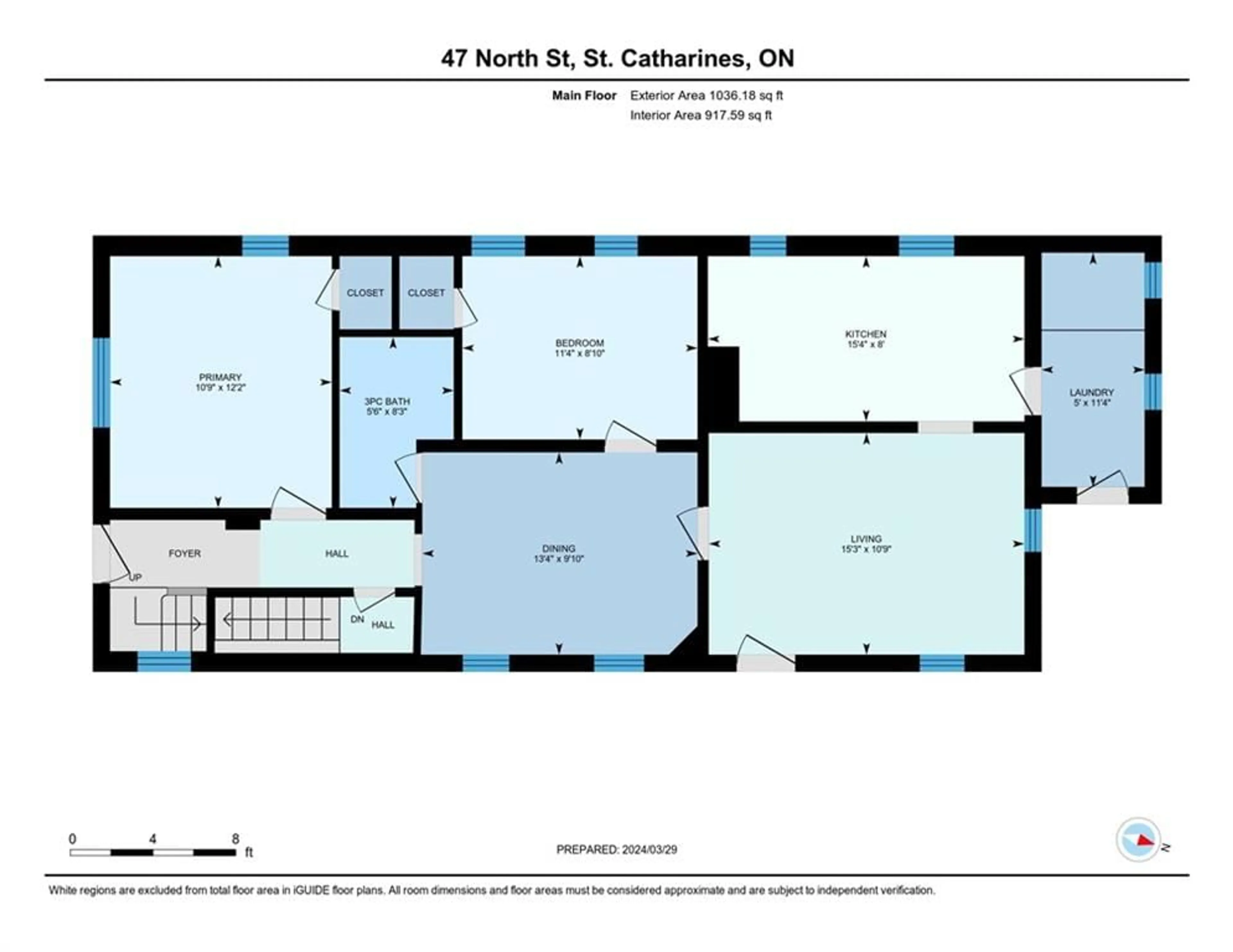 Floor plan for 47 North St, St. Catharines Ontario L2R 2S3