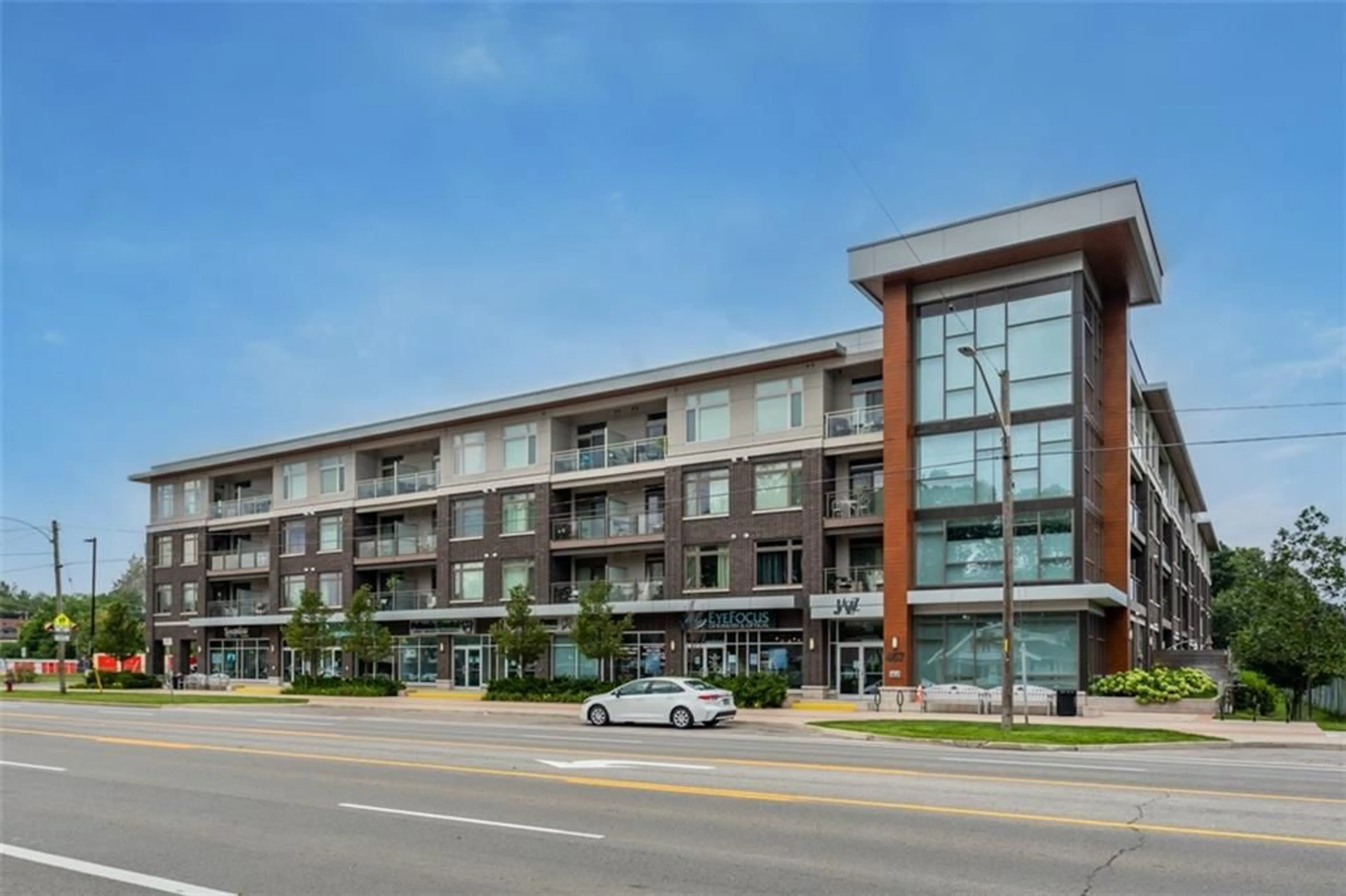 A pic from exterior of the house or condo for 457 PLAINS Rd #405, Burlington Ontario L7T 2E2