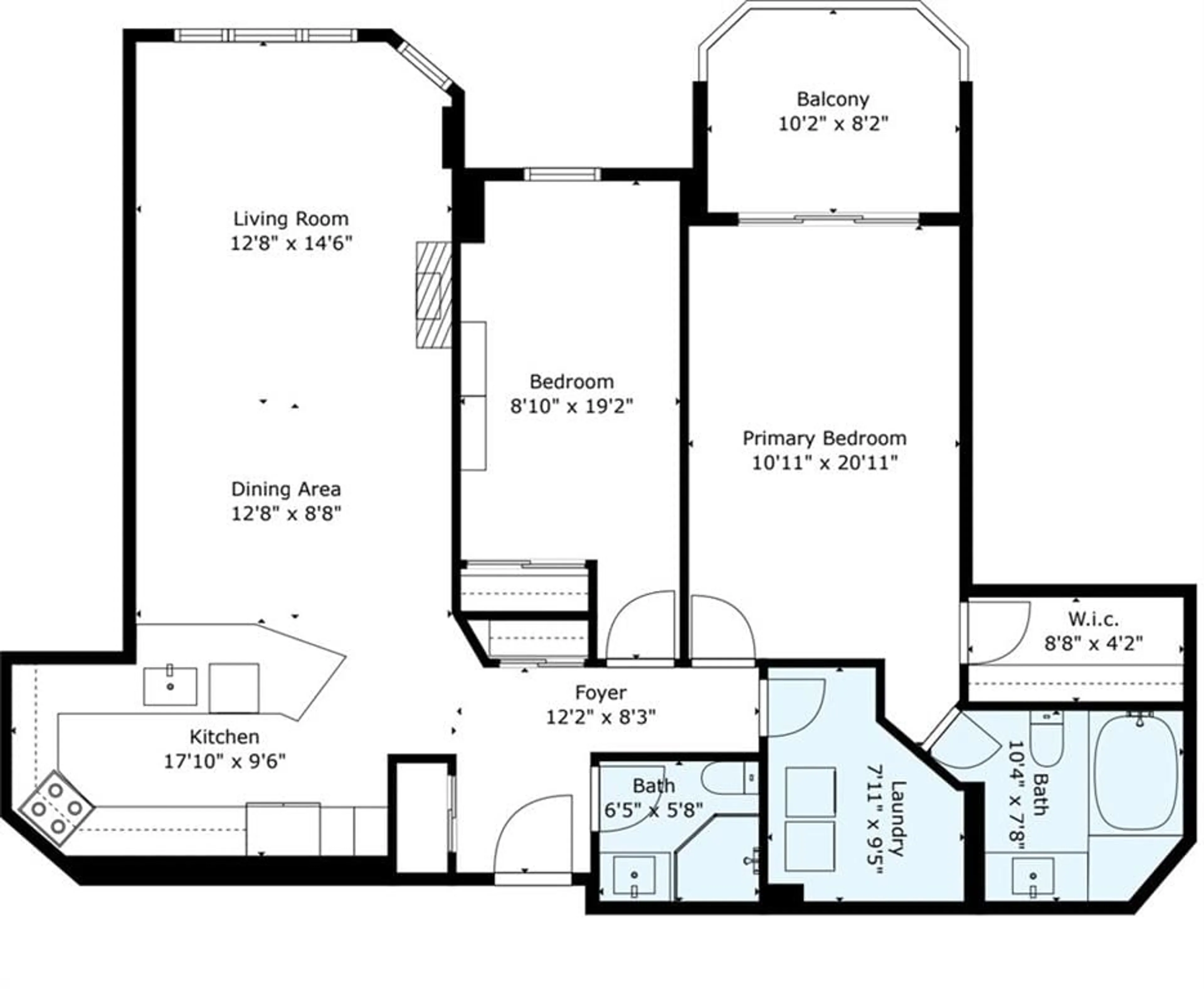Floor plan for 2075 AMHERST HEIGHTS Dr #219, Burlington Ontario L7P 5B8