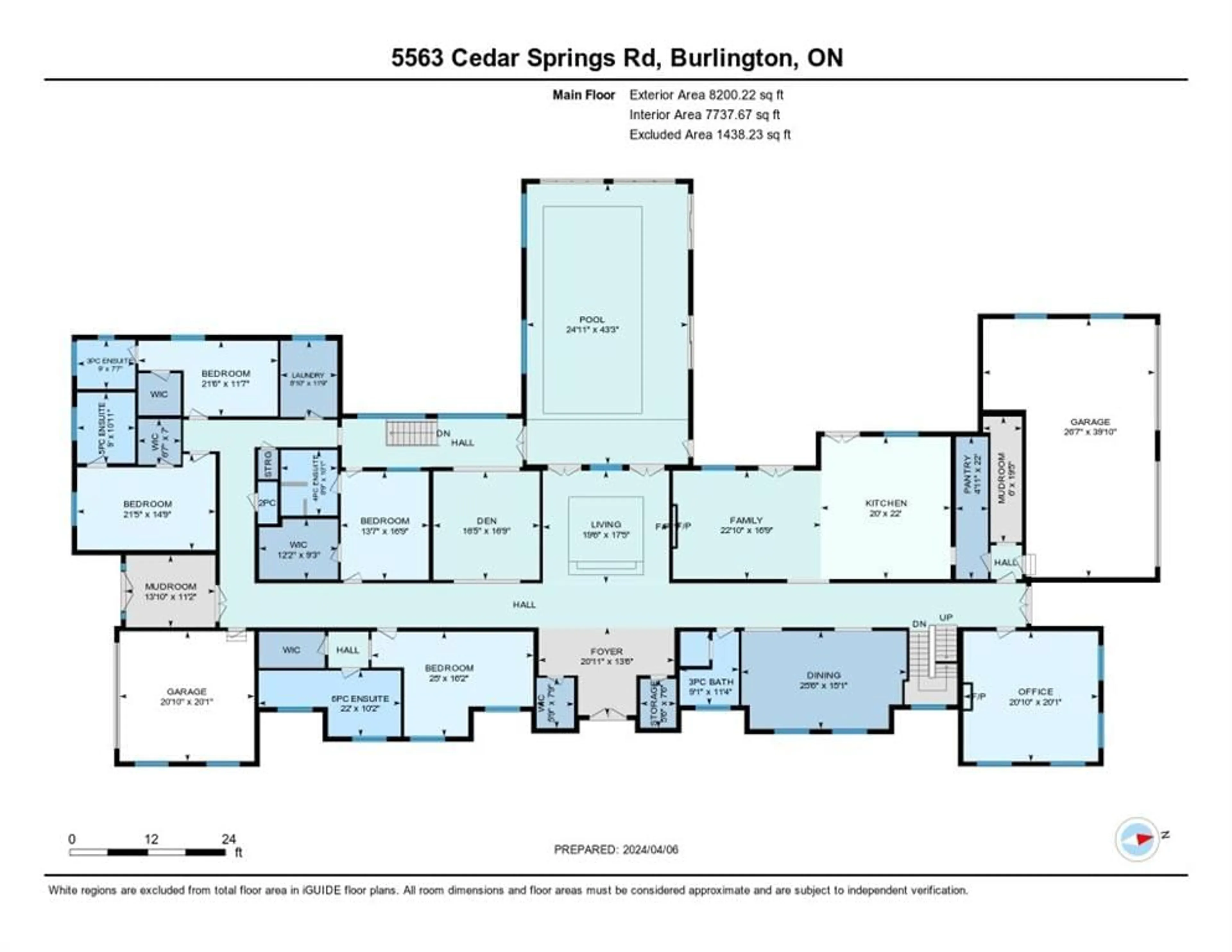 Floor plan for 5563 Cedar Springs Rd, Burlington Ontario L7P 0C2