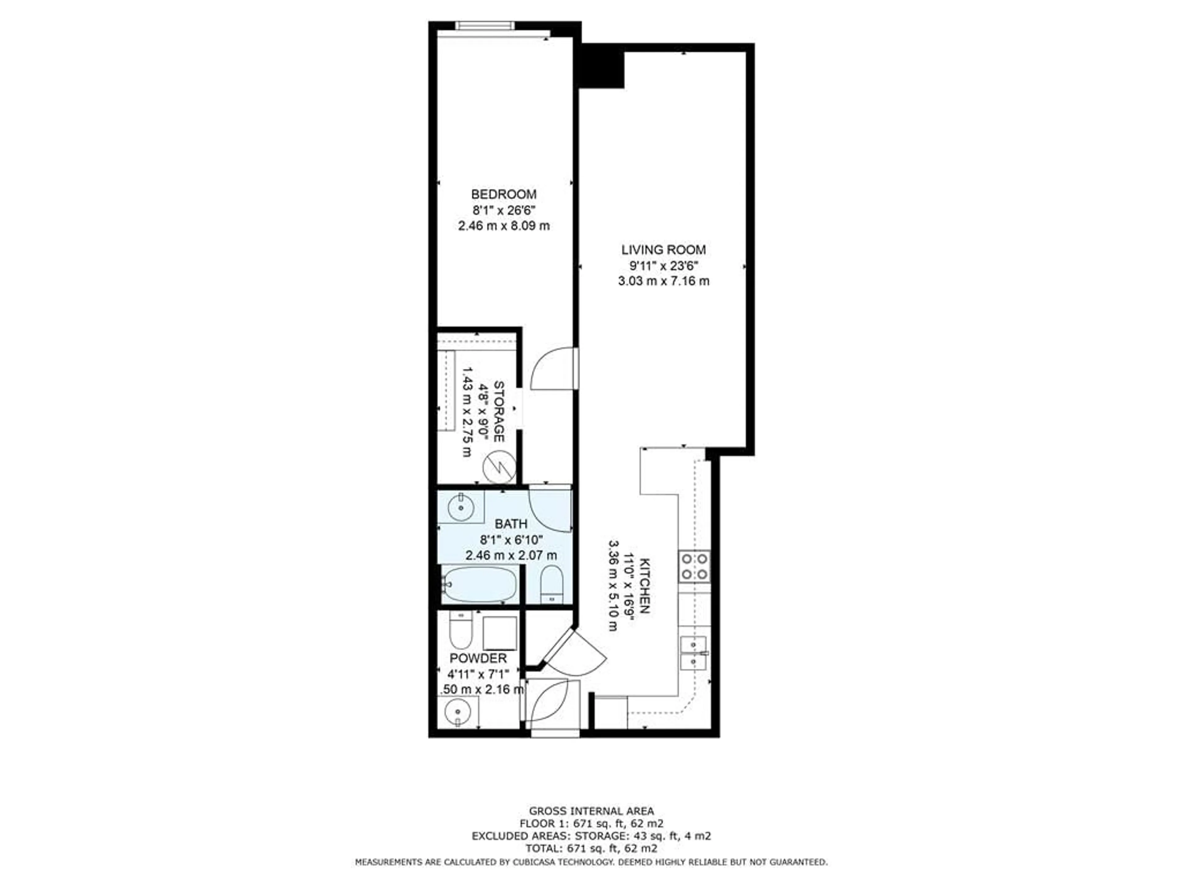 Floor plan for 80 King William St #212, Hamilton Ontario L8R 0A1