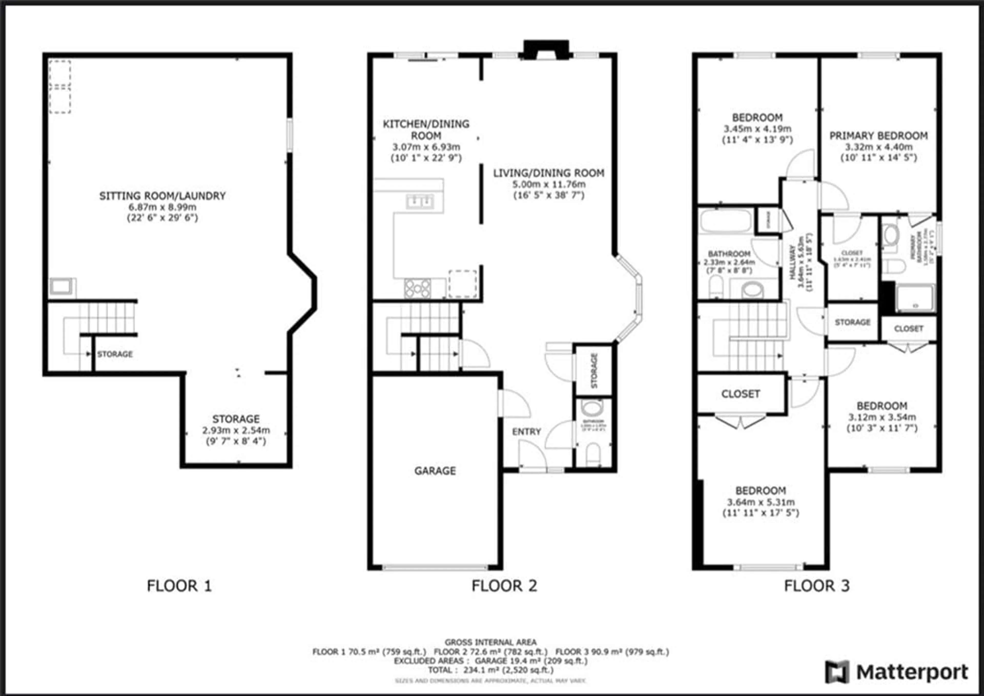 Floor plan for 1434 Evans Blvd, London Ontario N6M 1L6