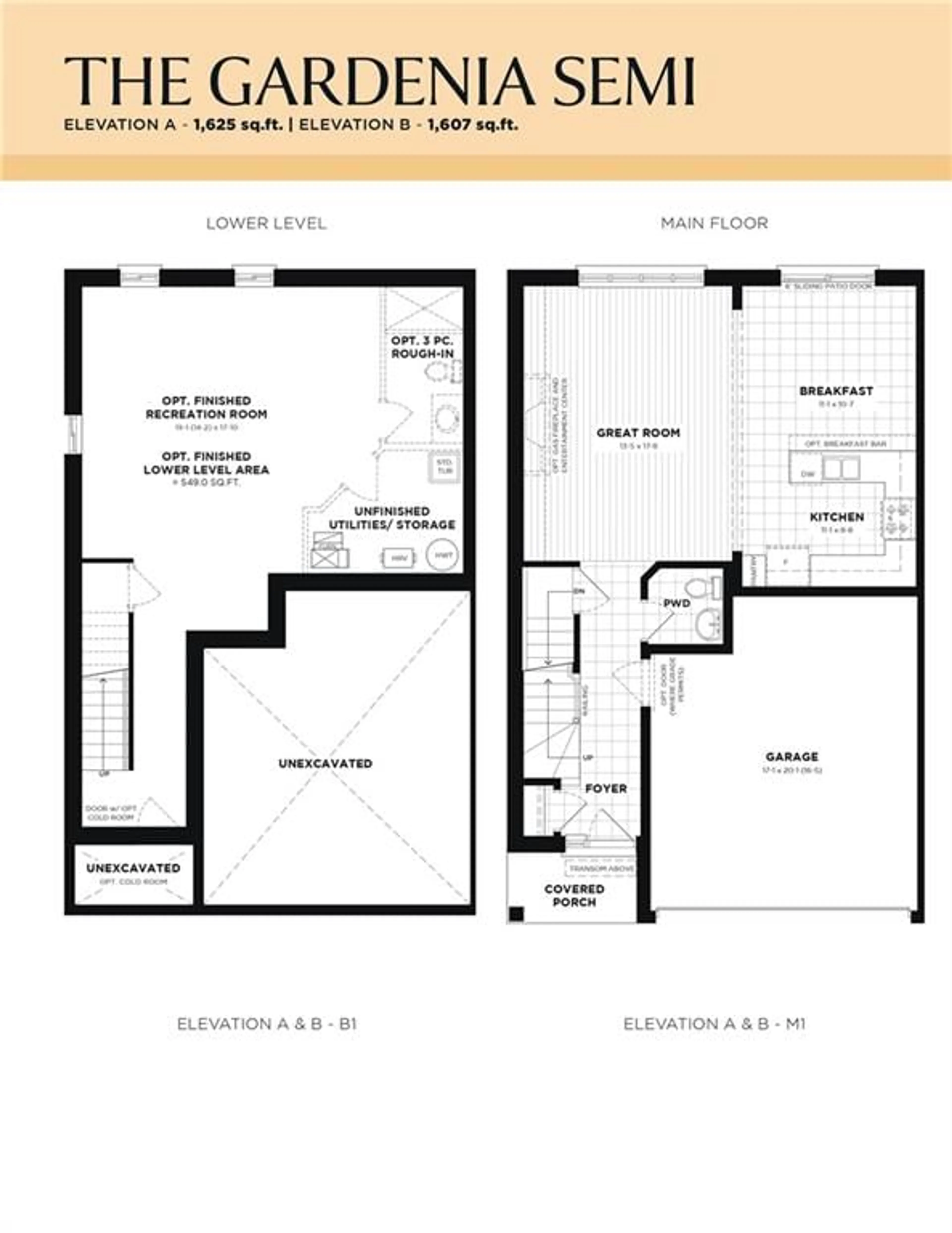 Floor plan for 20R Carlson St, Stoney Creek Ontario L8J 0B7