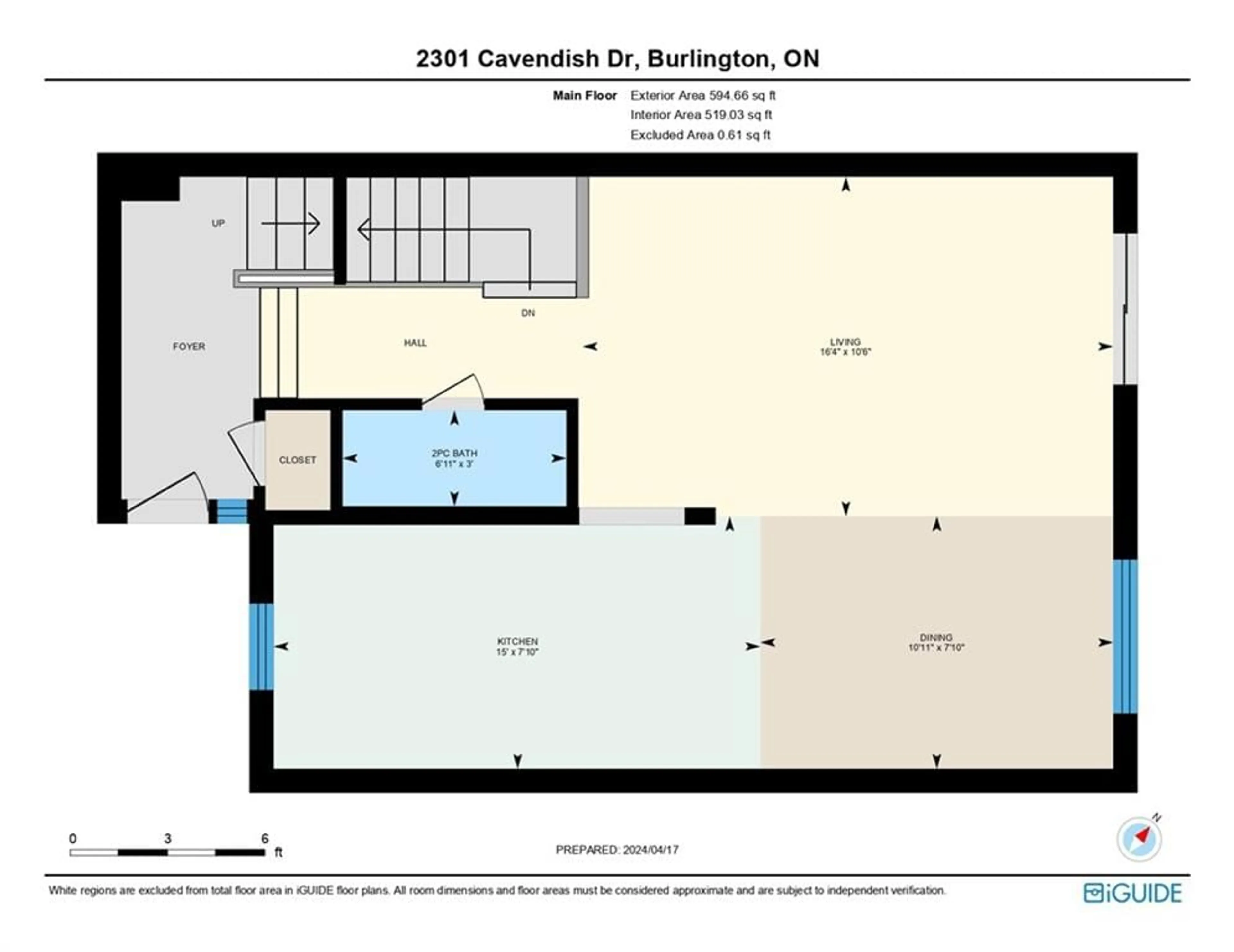 Floor plan for 2301 Cavendish Dr #149, Burlington Ontario L7P 3M3