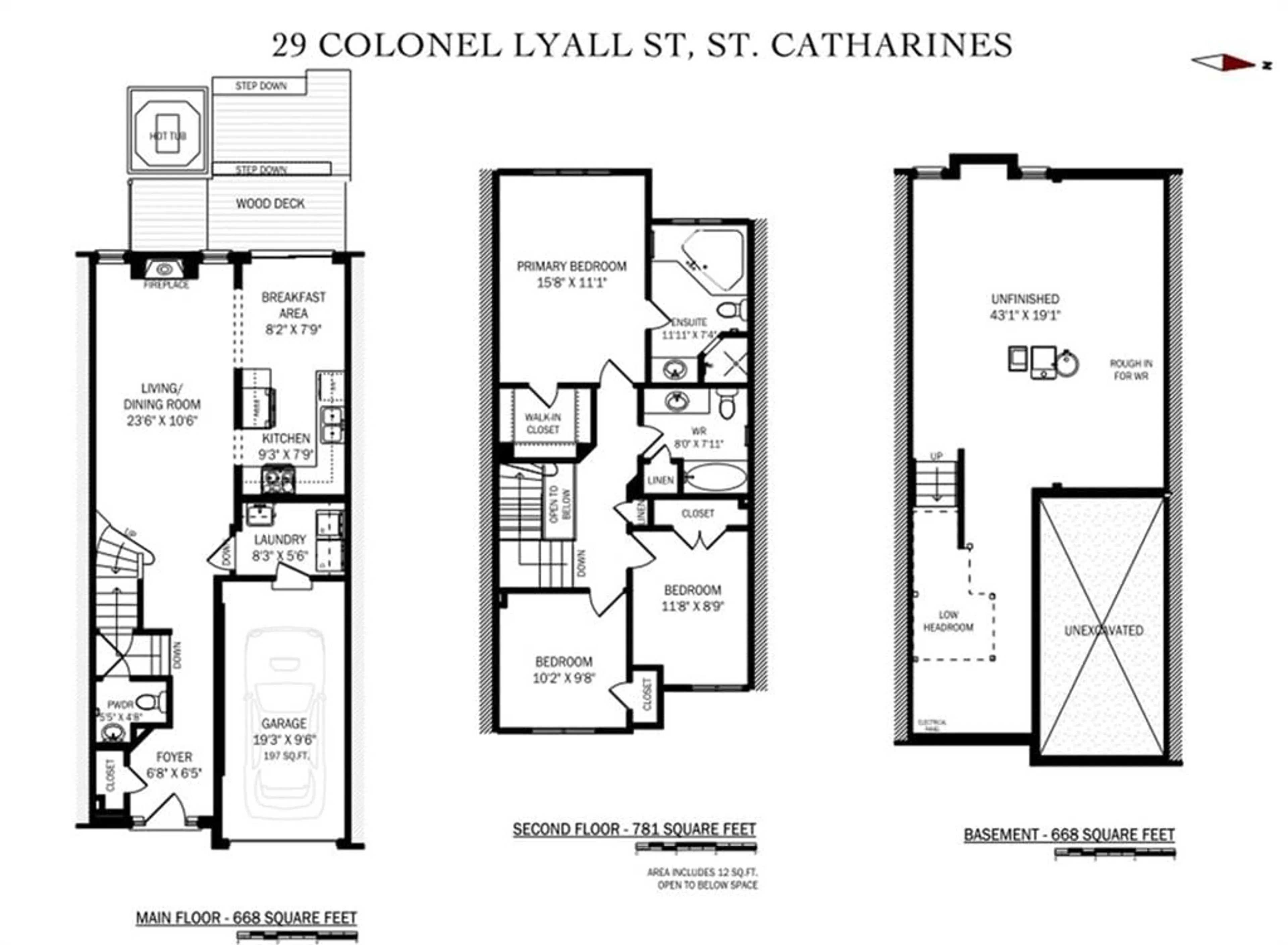 Floor plan for 29 COLONEL LYALL St, St. Catharines Ontario L2P 0B3