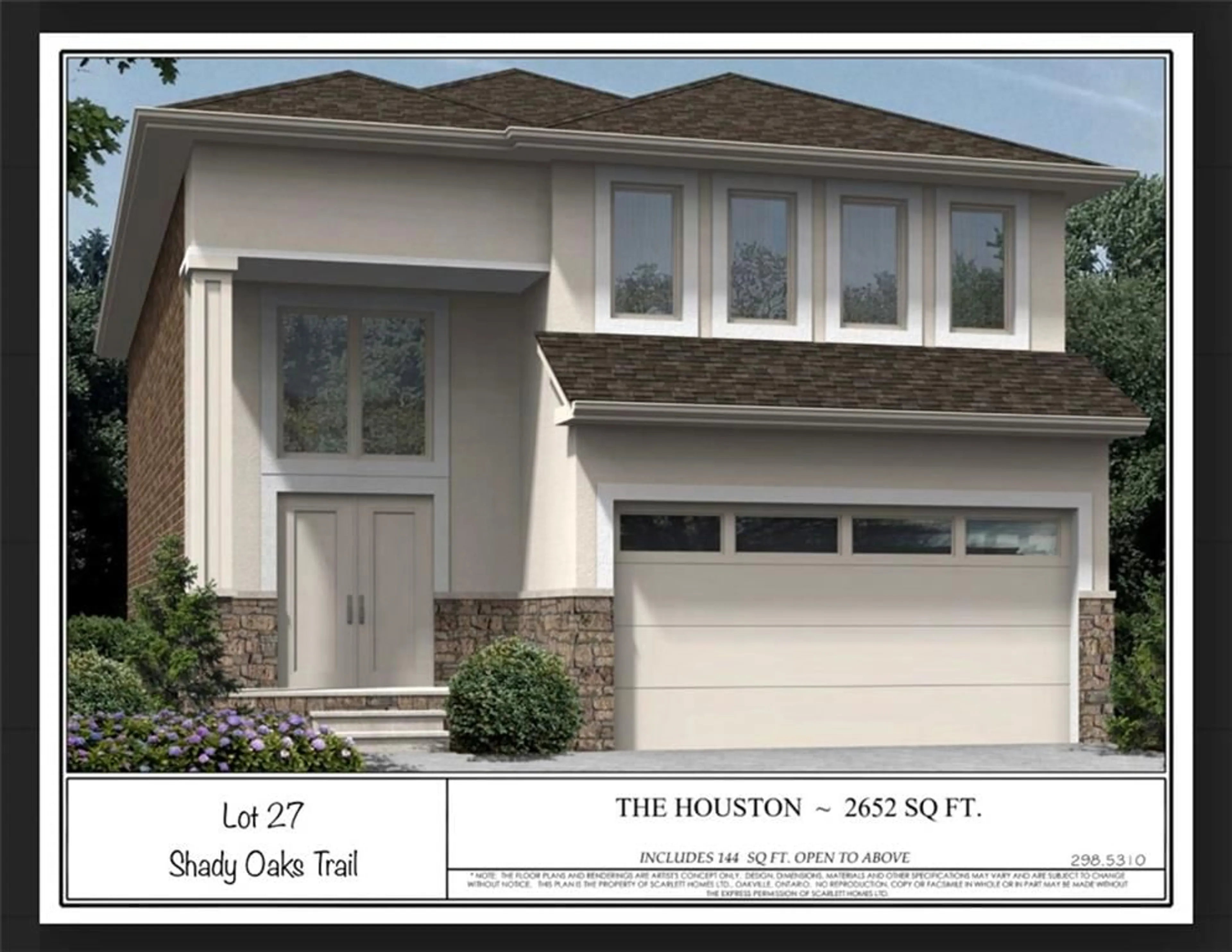 Frontside or backside of a home for LOT 27 SHADY OAKS Trail, Hamilton Ontario L9B 2T3