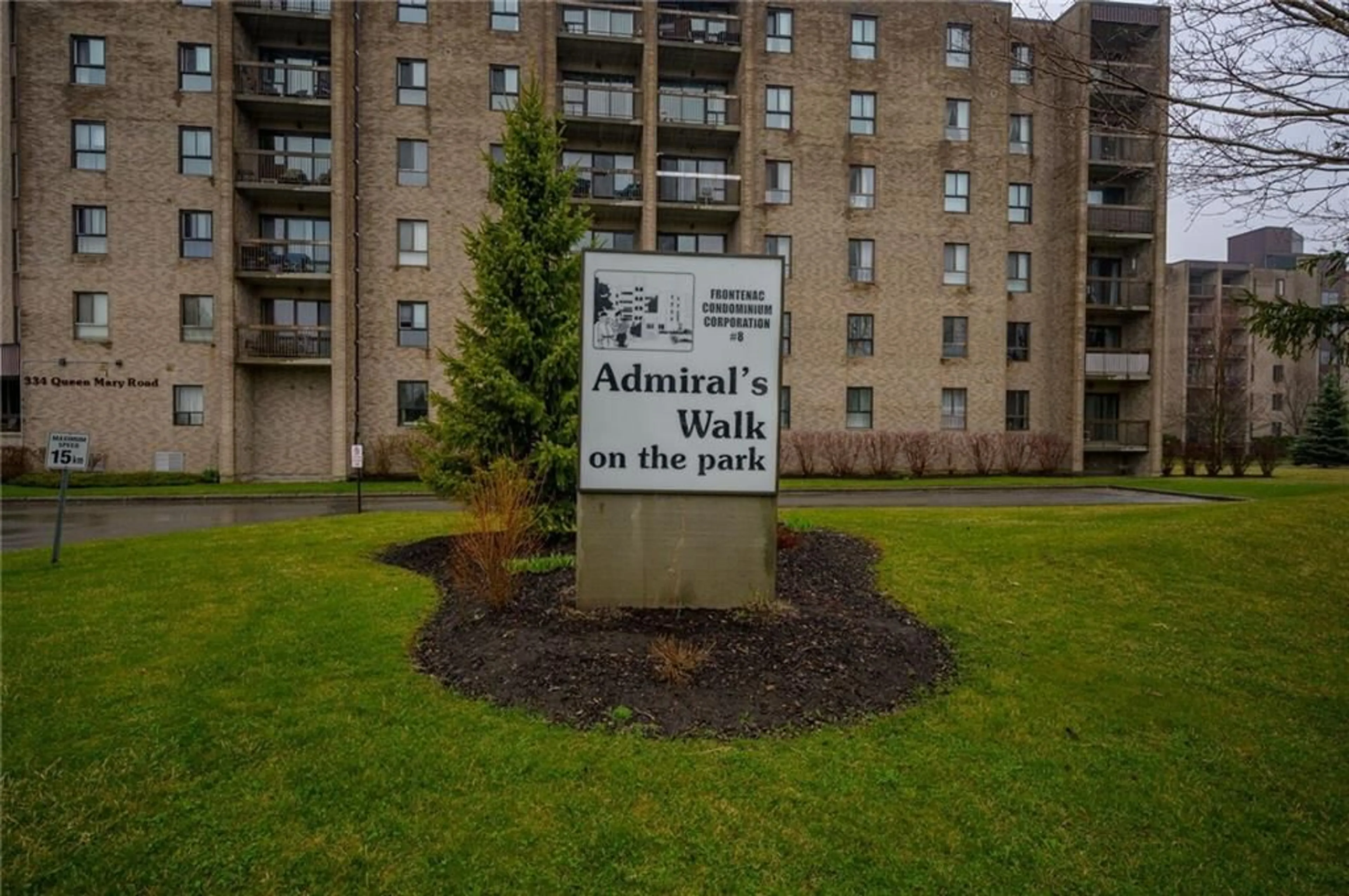 A pic from exterior of the house or condo for 334 Queen Mary Rd #408, Kingston Ontario K7M 7E7