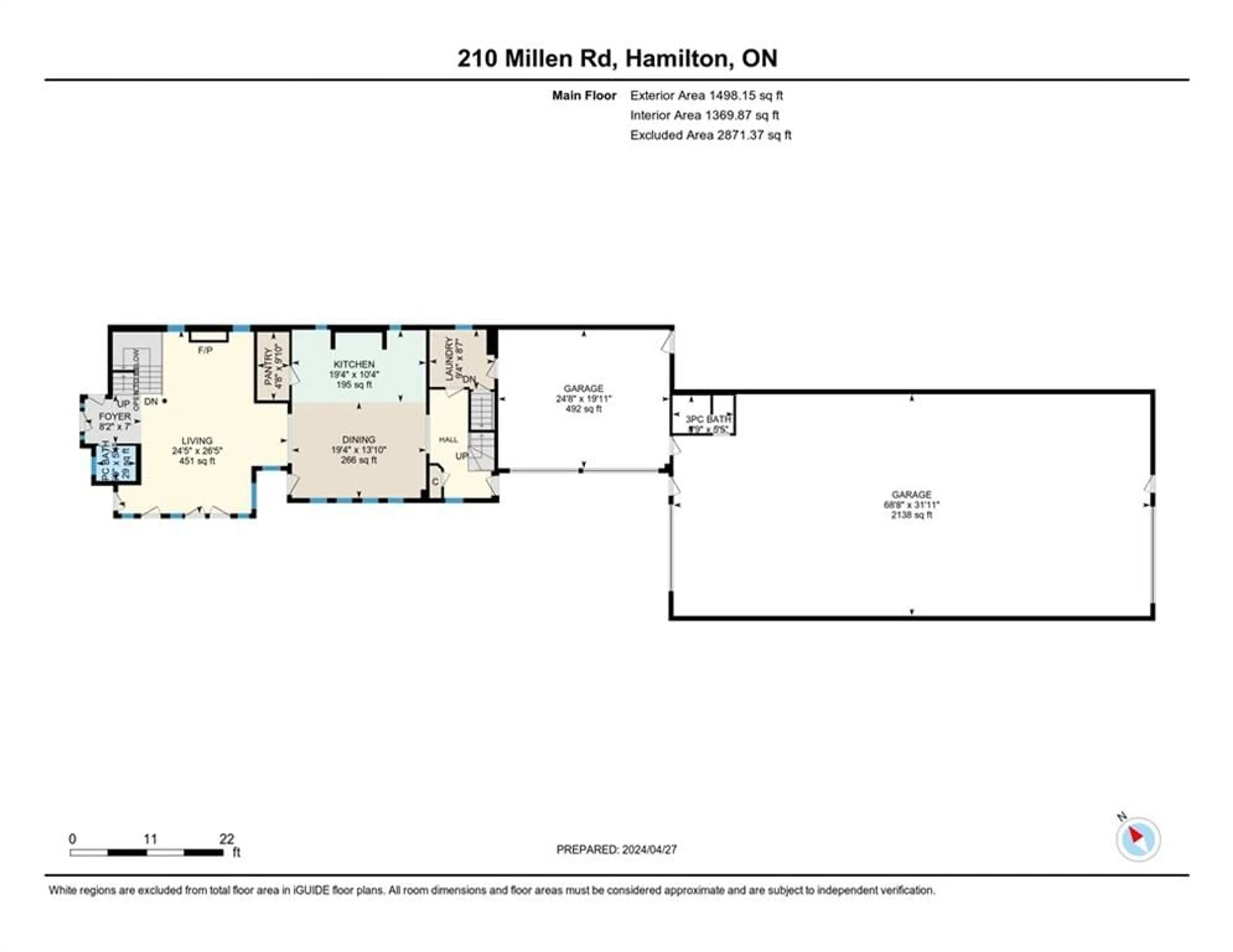 Floor plan for 210 Millen Rd, Stoney Creek Ontario L8E 2G7