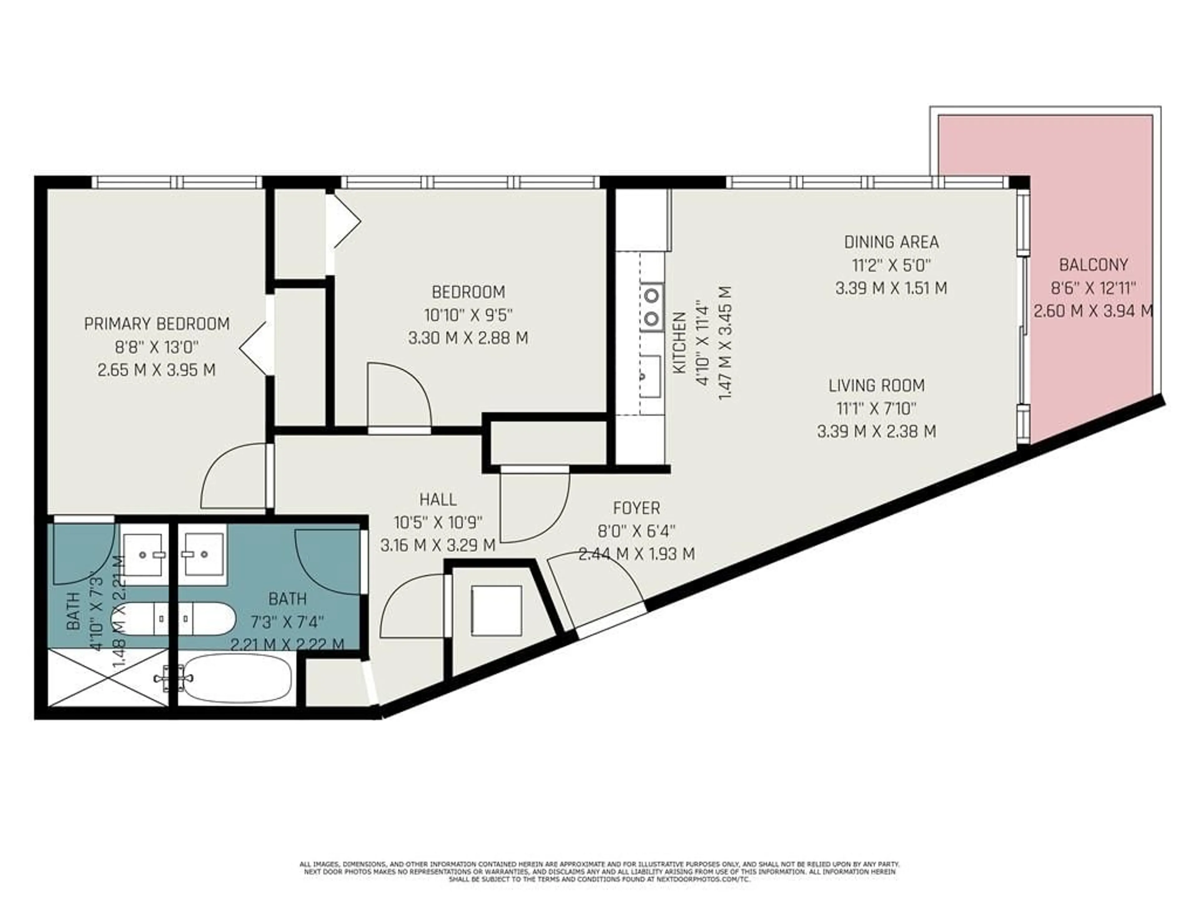 Floor plan for 49 East Liberty St #1802, Toronto Ontario M6K 0B2