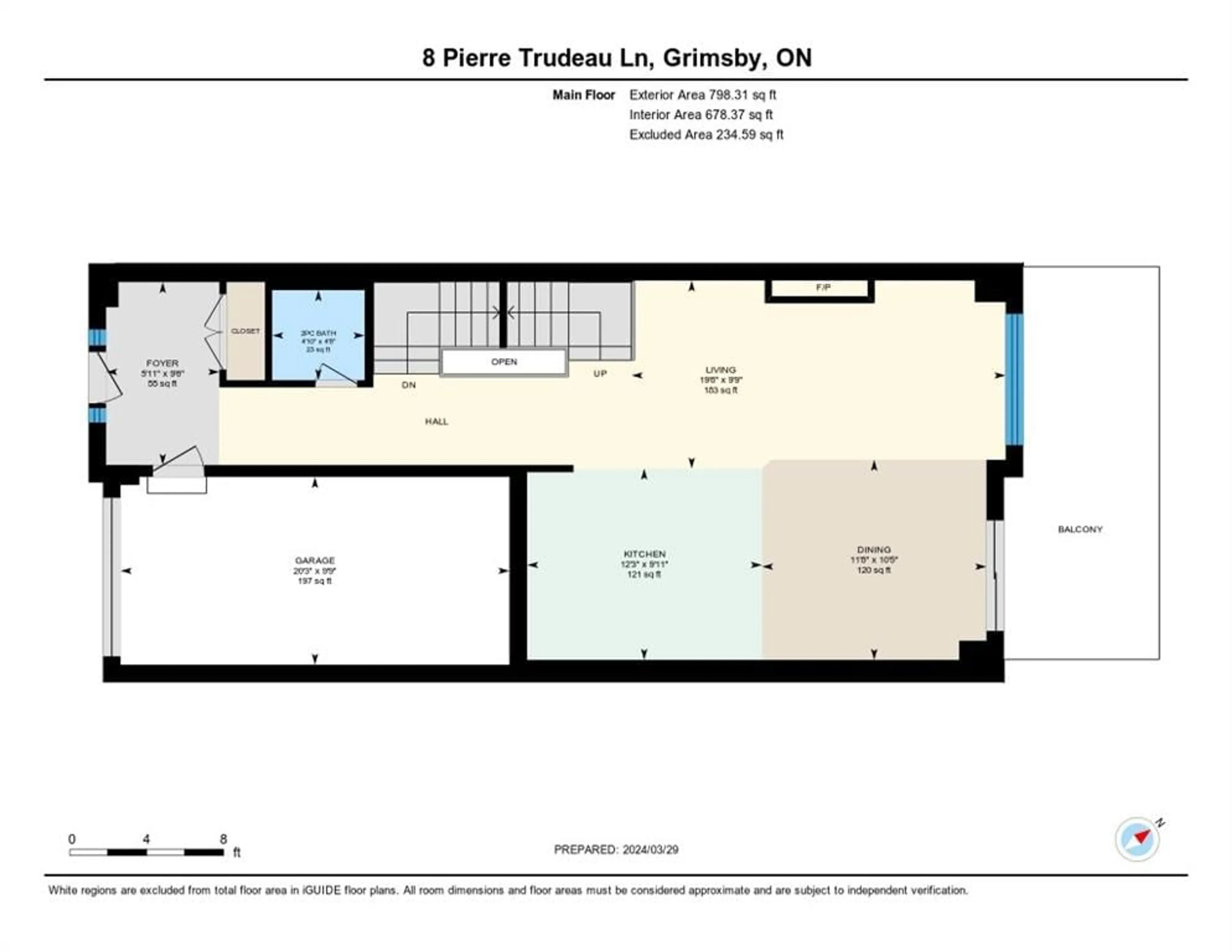 Floor plan for 8 Pierre Trudeau Lane, Grimsby Ontario L3M 0H3