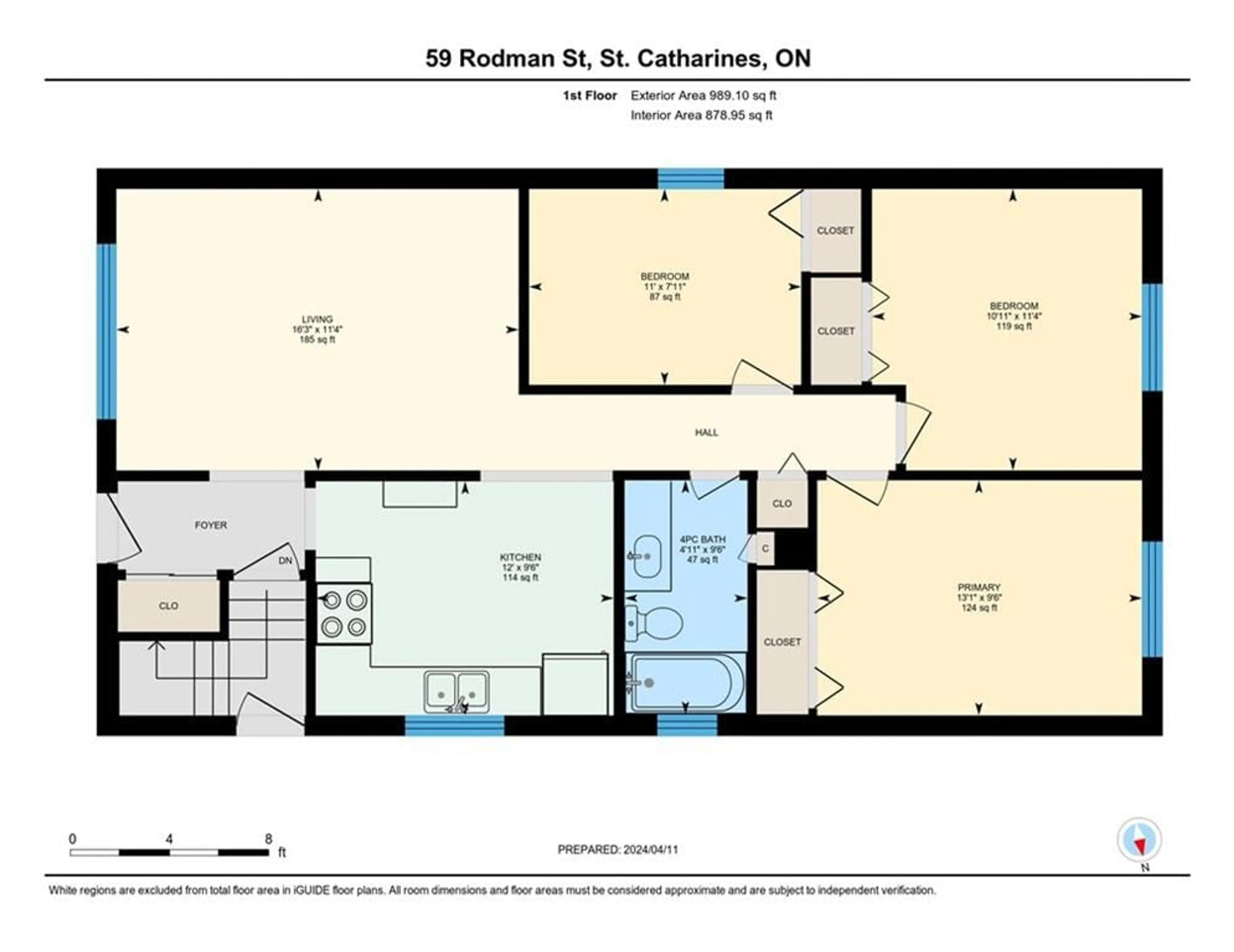 Floor plan for 59 Rodman St, St. Catharines Ontario L2R 5C9