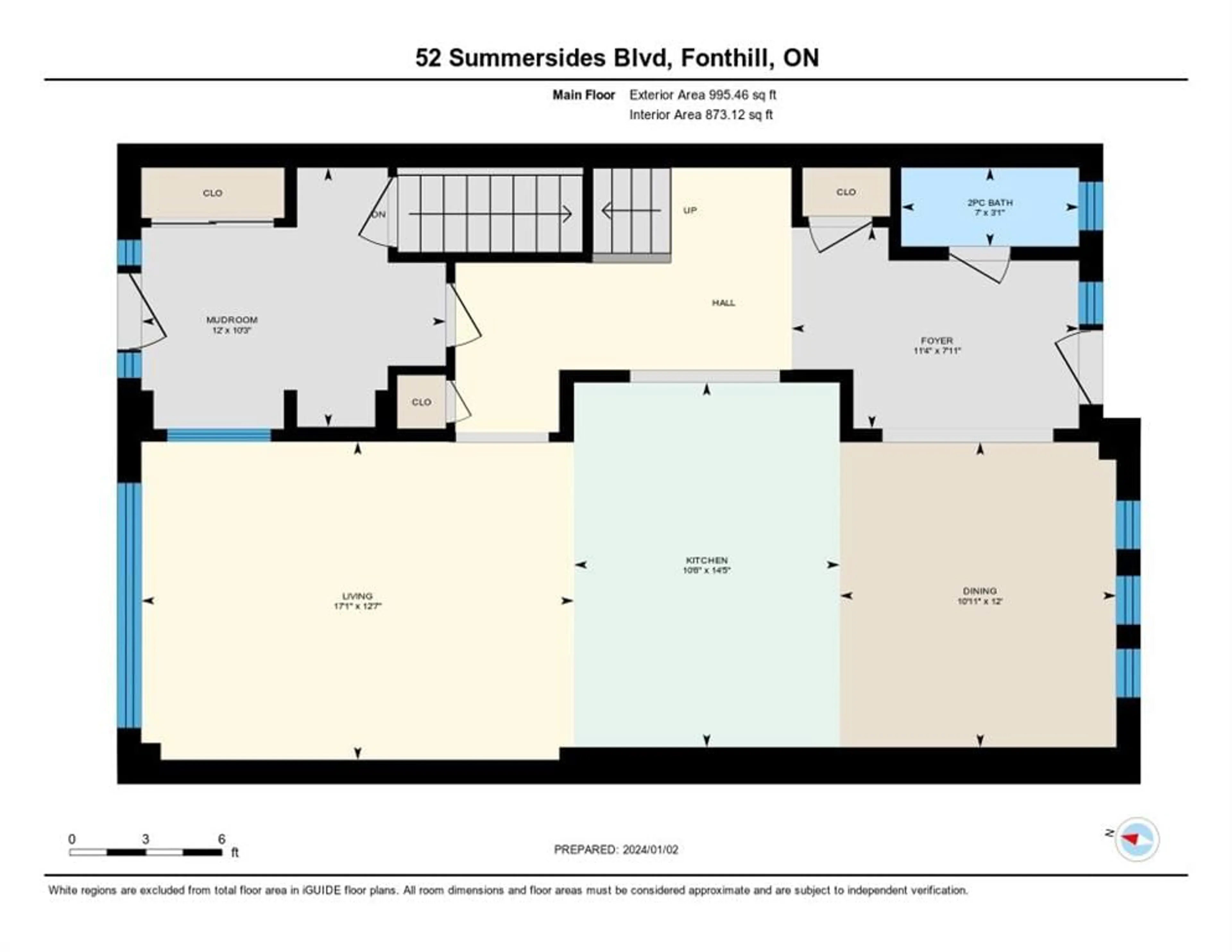 Floor plan for 52 SUMMERSIDES Blvd, Fonthill Ontario L0S 1E6
